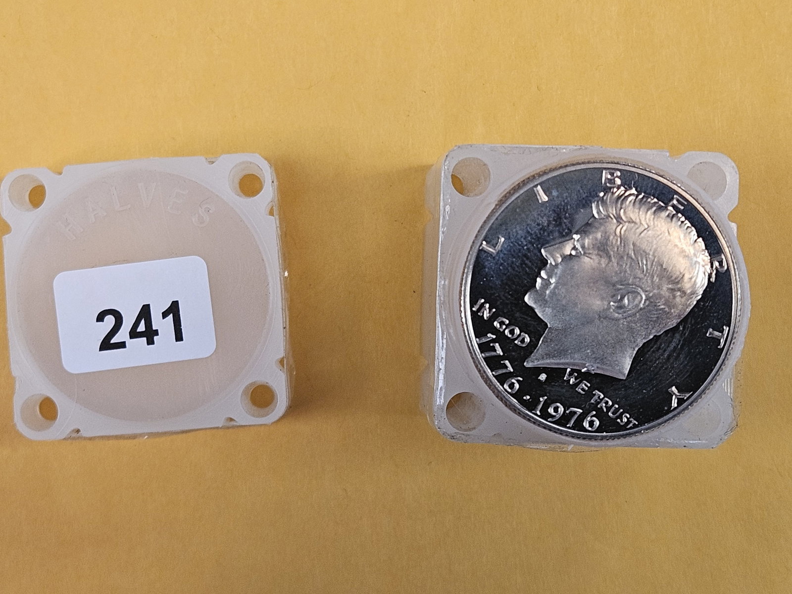 FULL Roll of GEM Proof 1976-S Clad Kennedy Half Dollars: Top couple are GEM. Rest unsearched by us