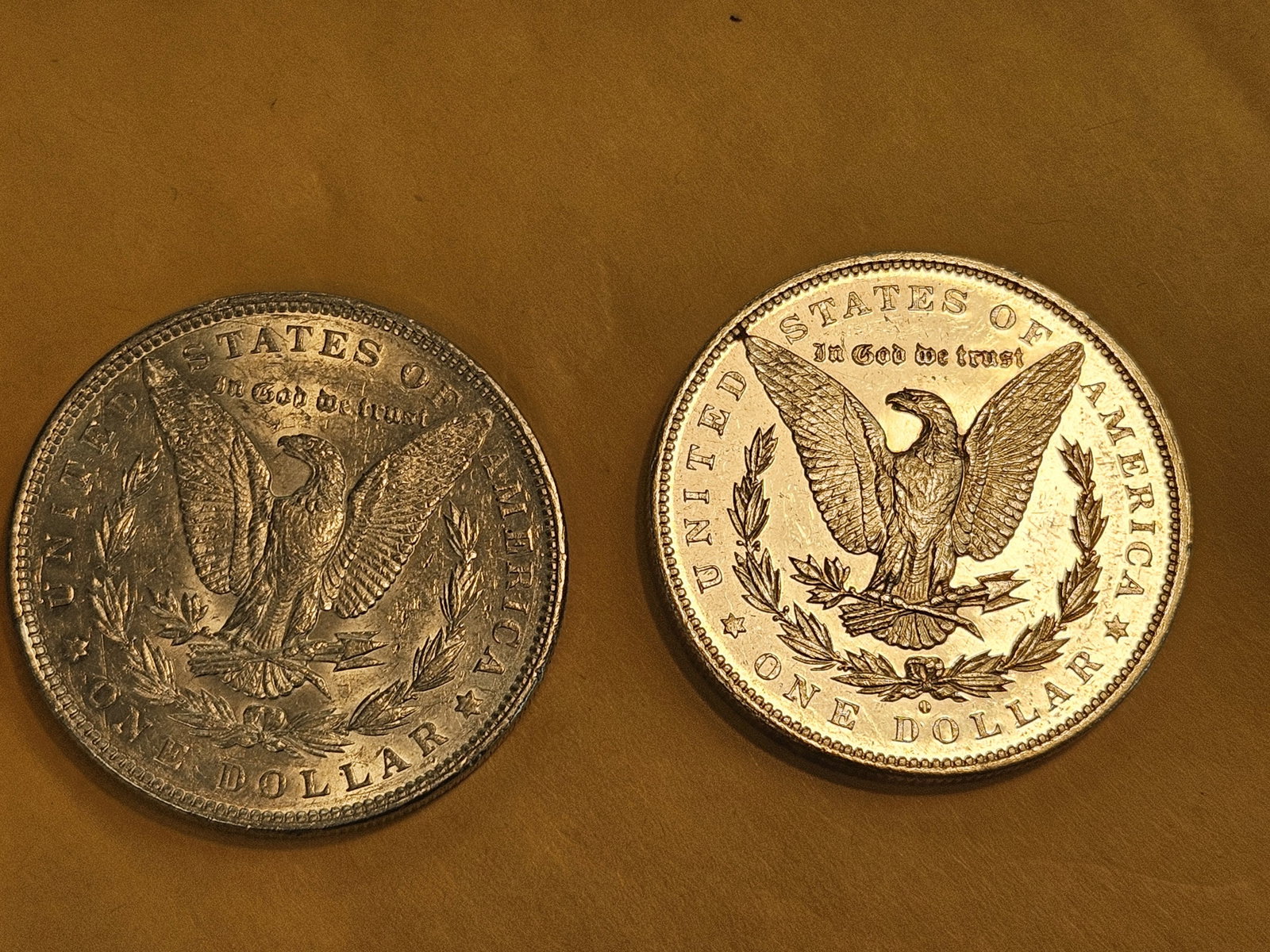 Two Brilliant About Uncirculated plus Morgan Silver Dollars - 3