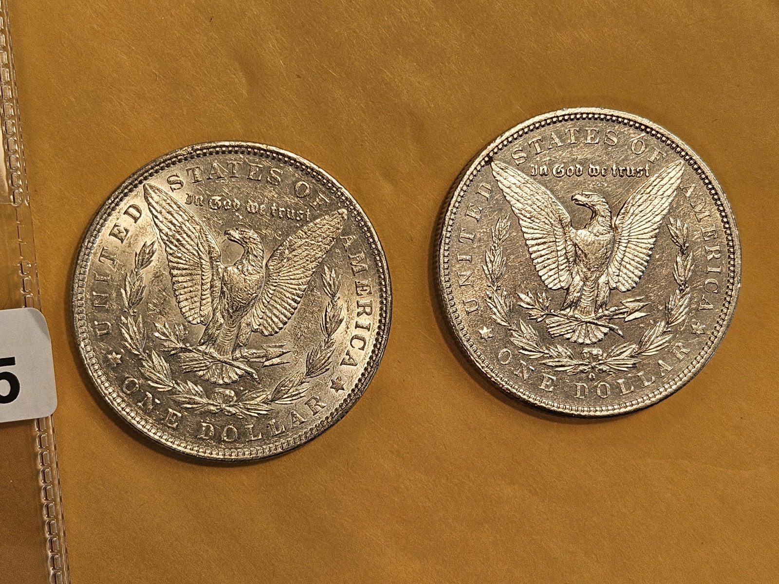 Two Brilliant About Uncirculated plus Morgan Silver Dollars - 4