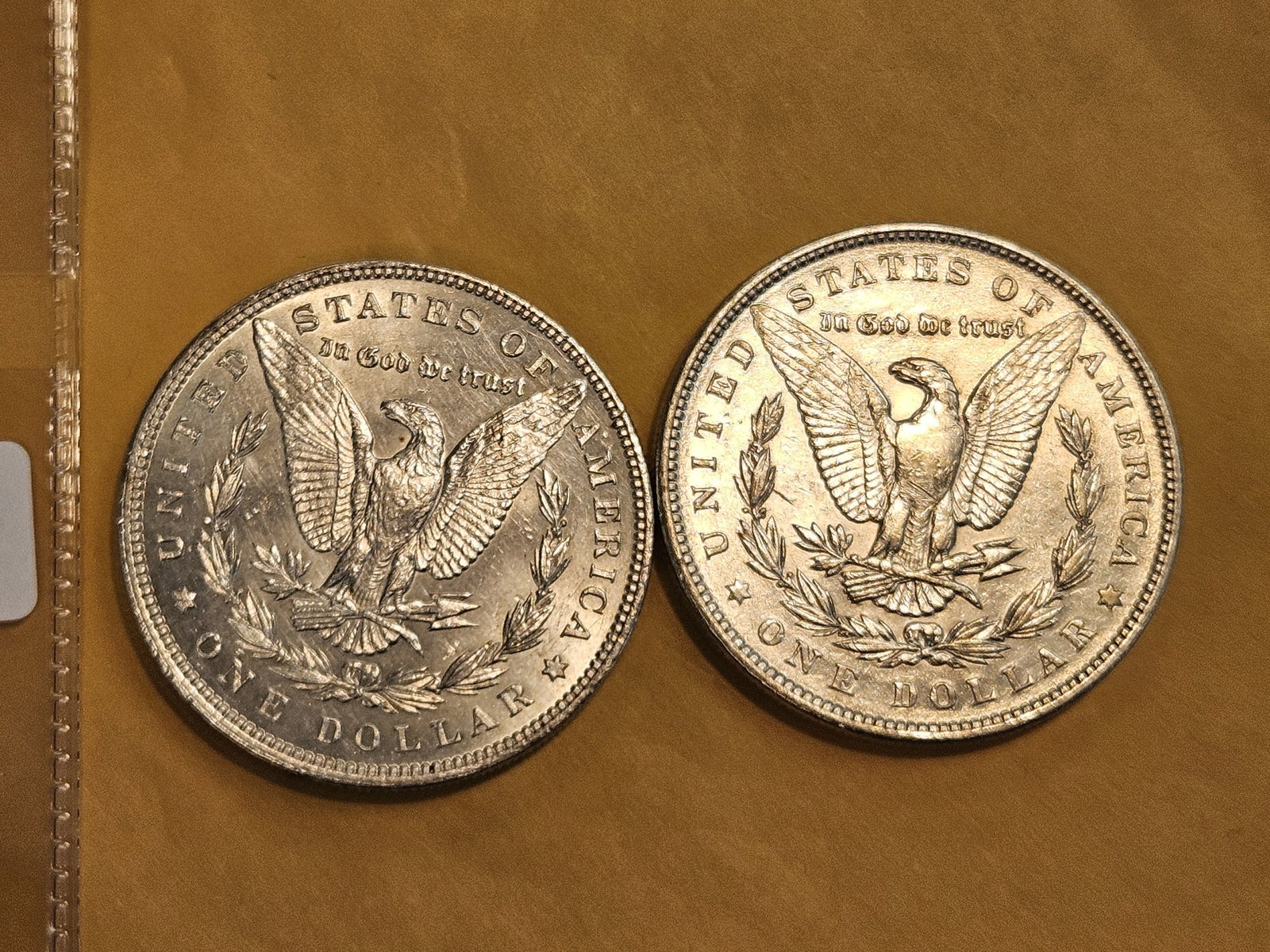 Two Brilliant About Uncirculated plus Morgan Silver Dollars - 3