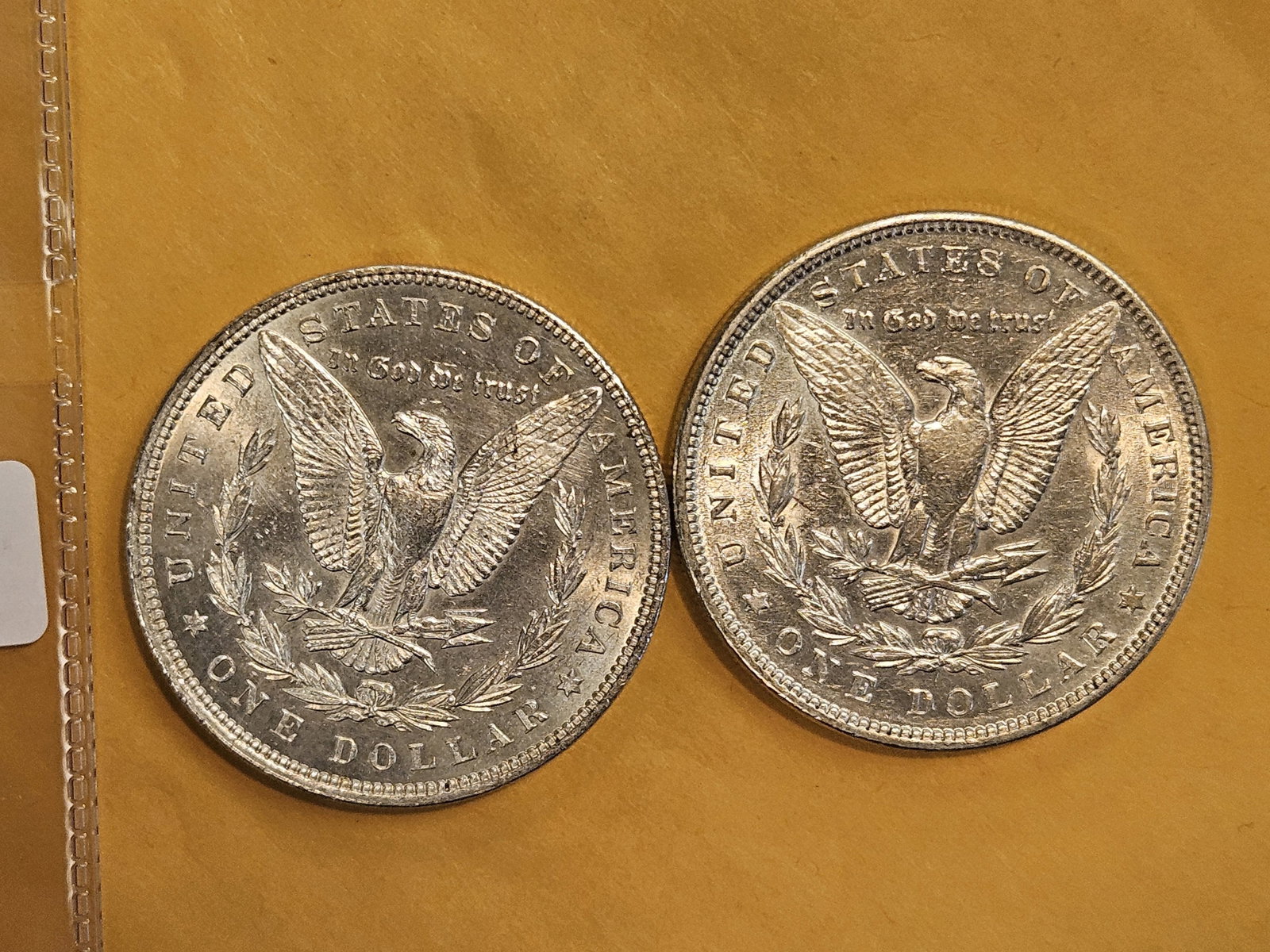 Two Brilliant About Uncirculated plus Morgan Silver Dollars - 4