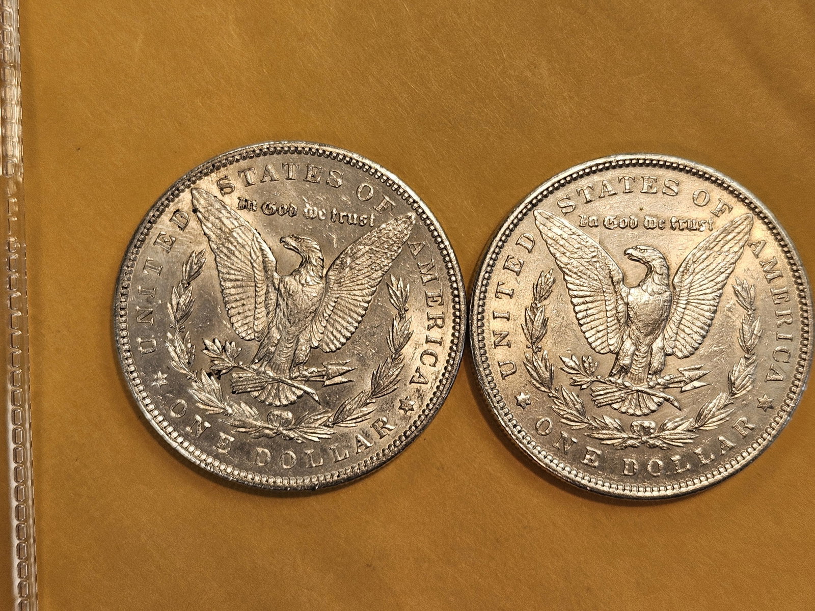 Two Brilliant About Uncirculated plus Morgan Silver Dollars - 3
