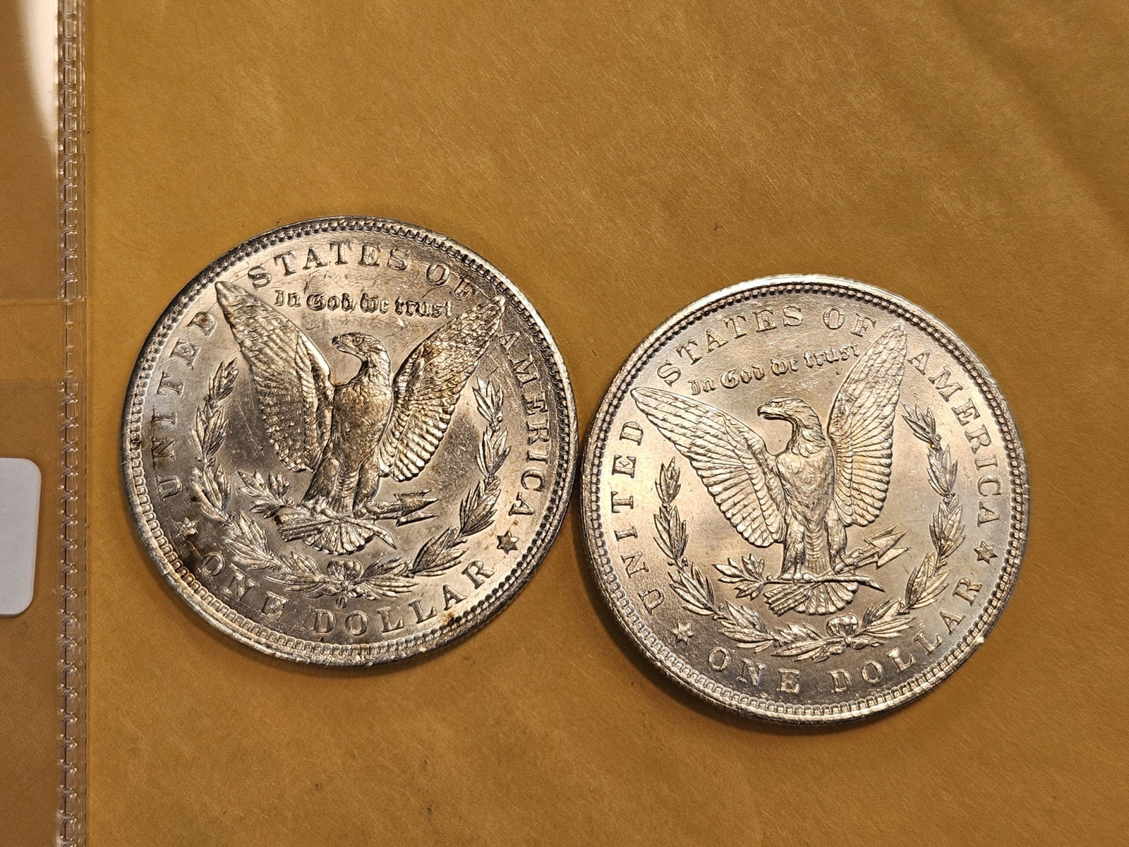 Two Brilliant About Uncirculated plus Morgan Silver Dollars - 3