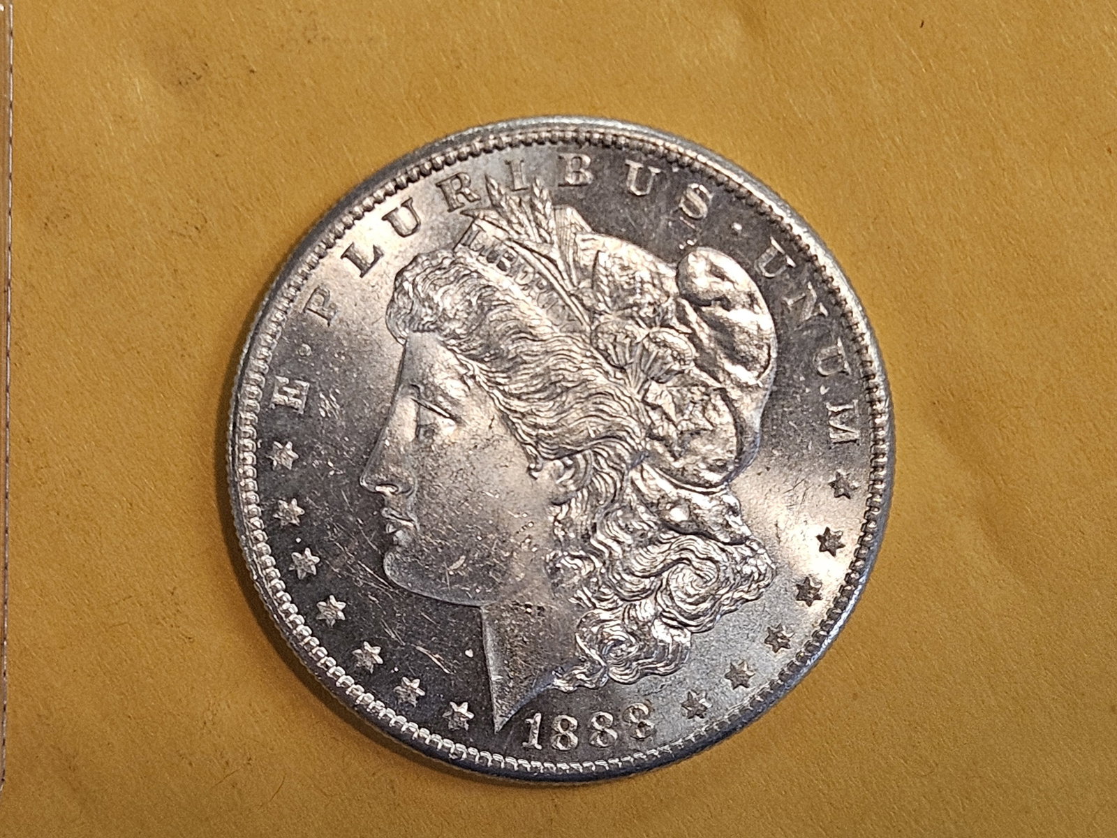 ** Semi-Key 1888-S Morgan Dollar in Choice Brilliant Uncirculated: Strong Semi-Prooflike fields!