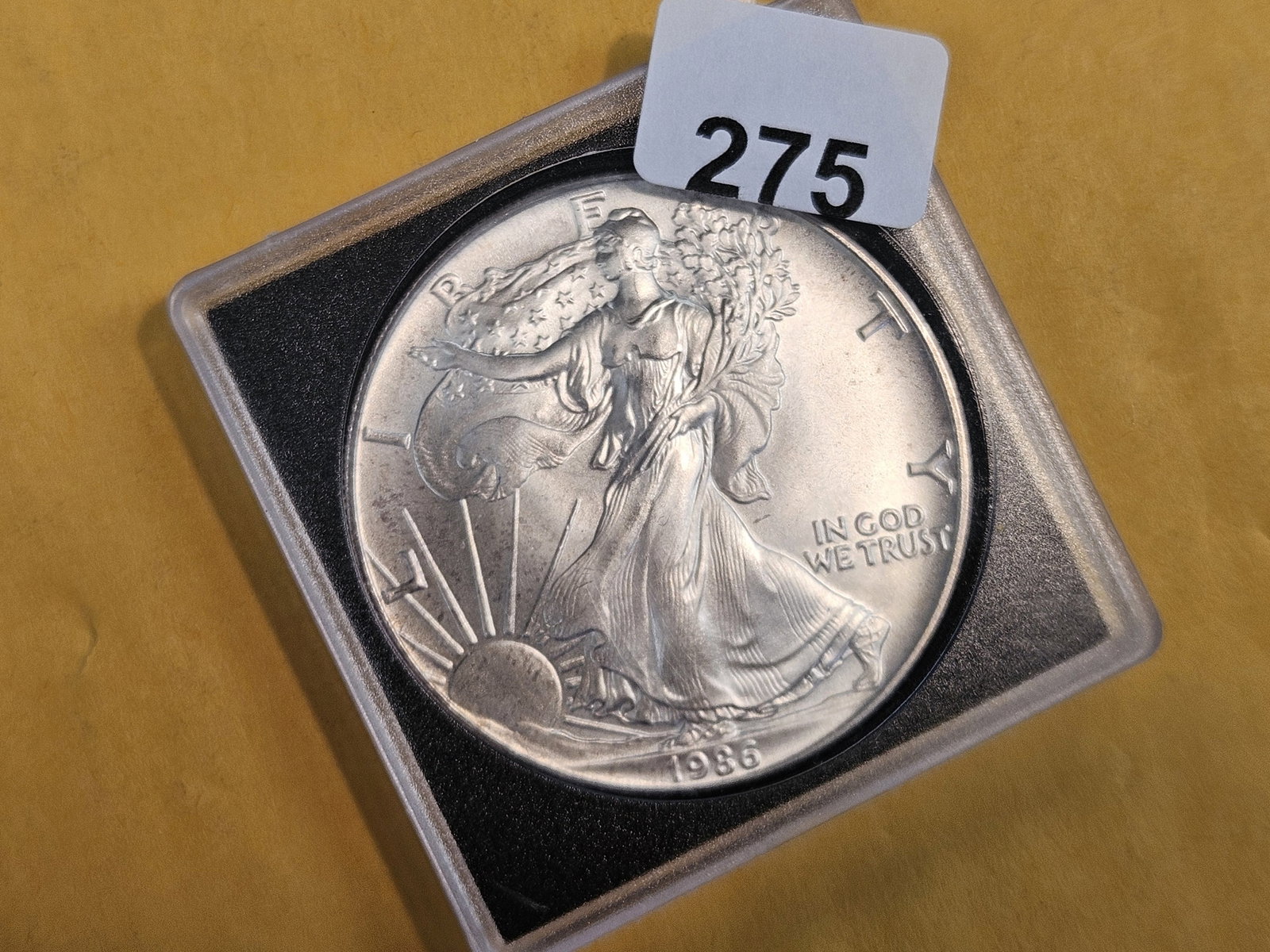 KEY DATE! GEM Brilliant Uncirculated 1986 American Silver Eagle: First year issue