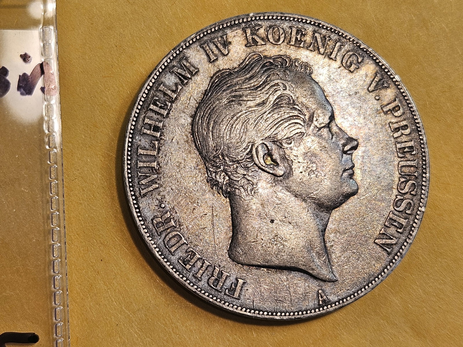* 1842 German States Prussia silver 2 thaler in Extra Fine: KM 440