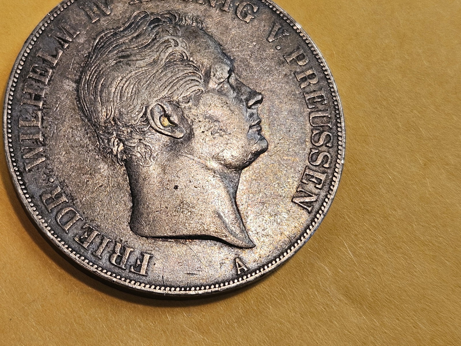 * 1842 German States Prussia silver 2 thaler in Extra Fine - 3