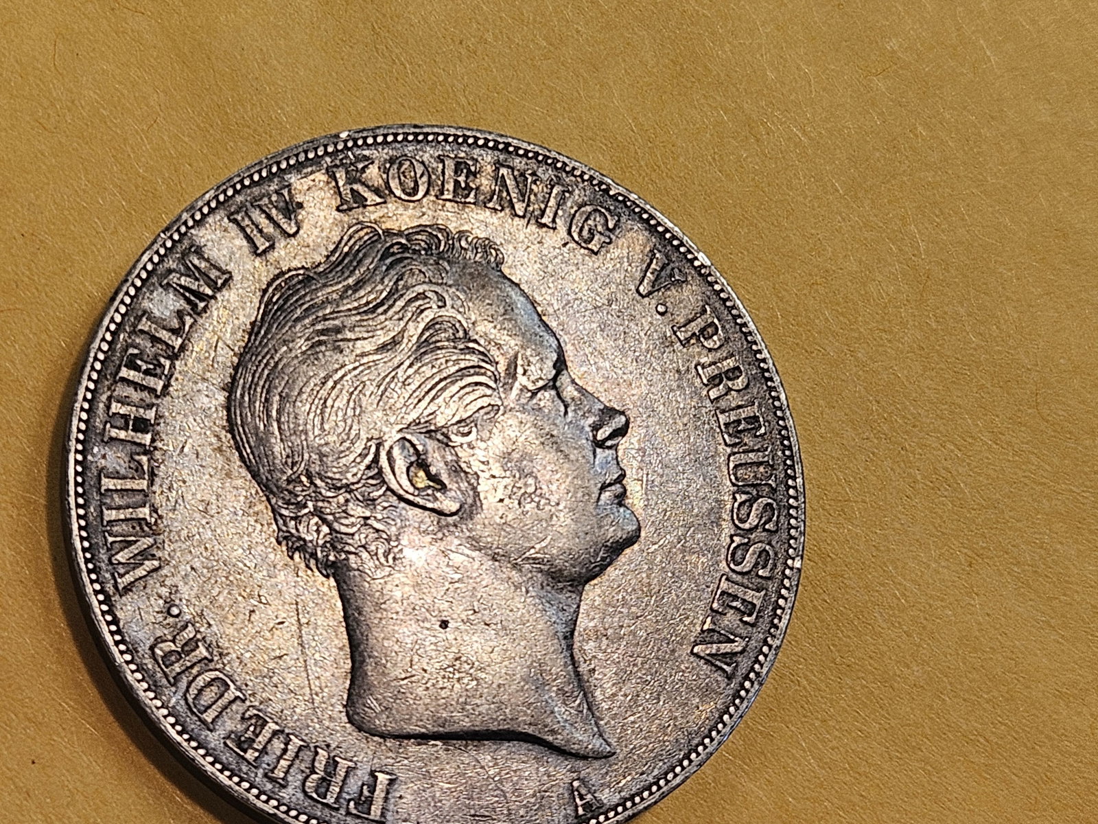 * 1842 German States Prussia silver 2 thaler in Extra Fine - 4