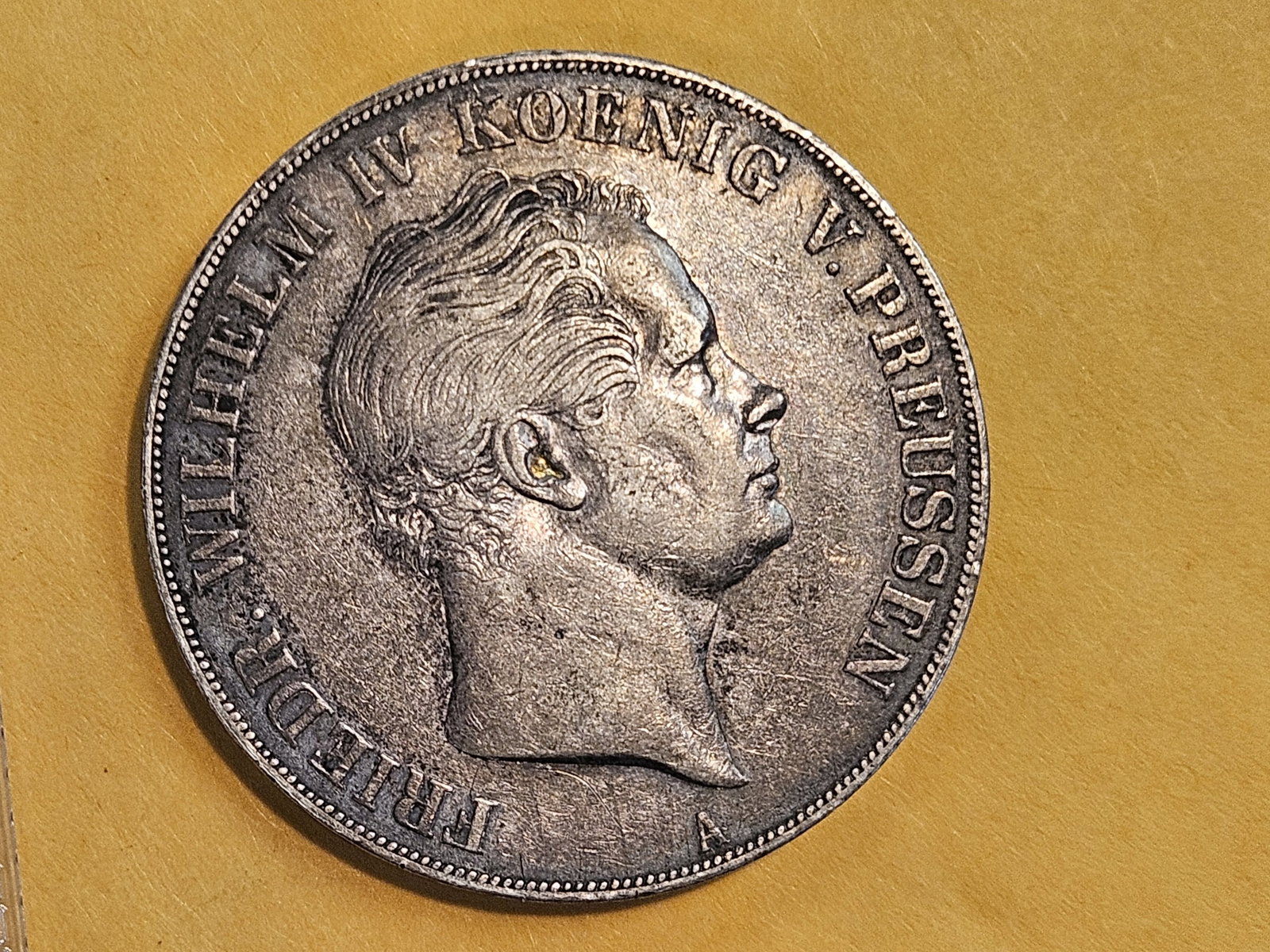 * 1842 German States Prussia silver 2 thaler in Extra Fine - 5