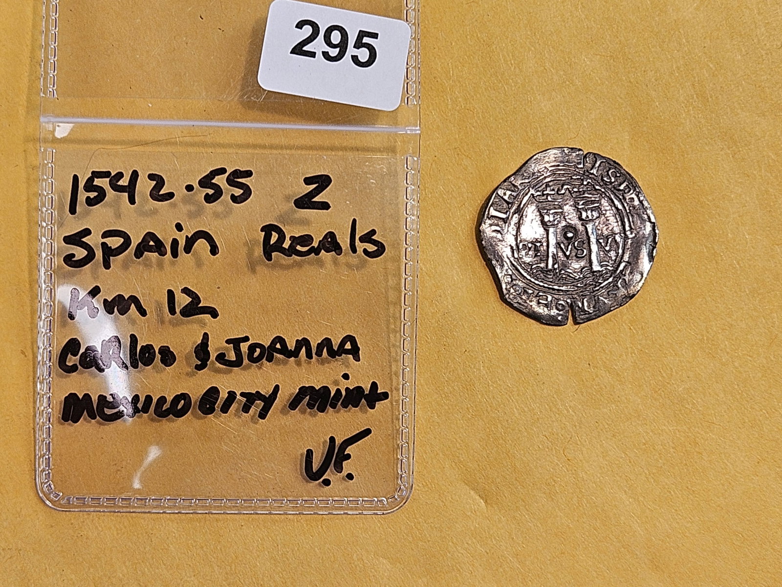 1542 - 1555 Spain silver 2 reals in Very Fine - 2