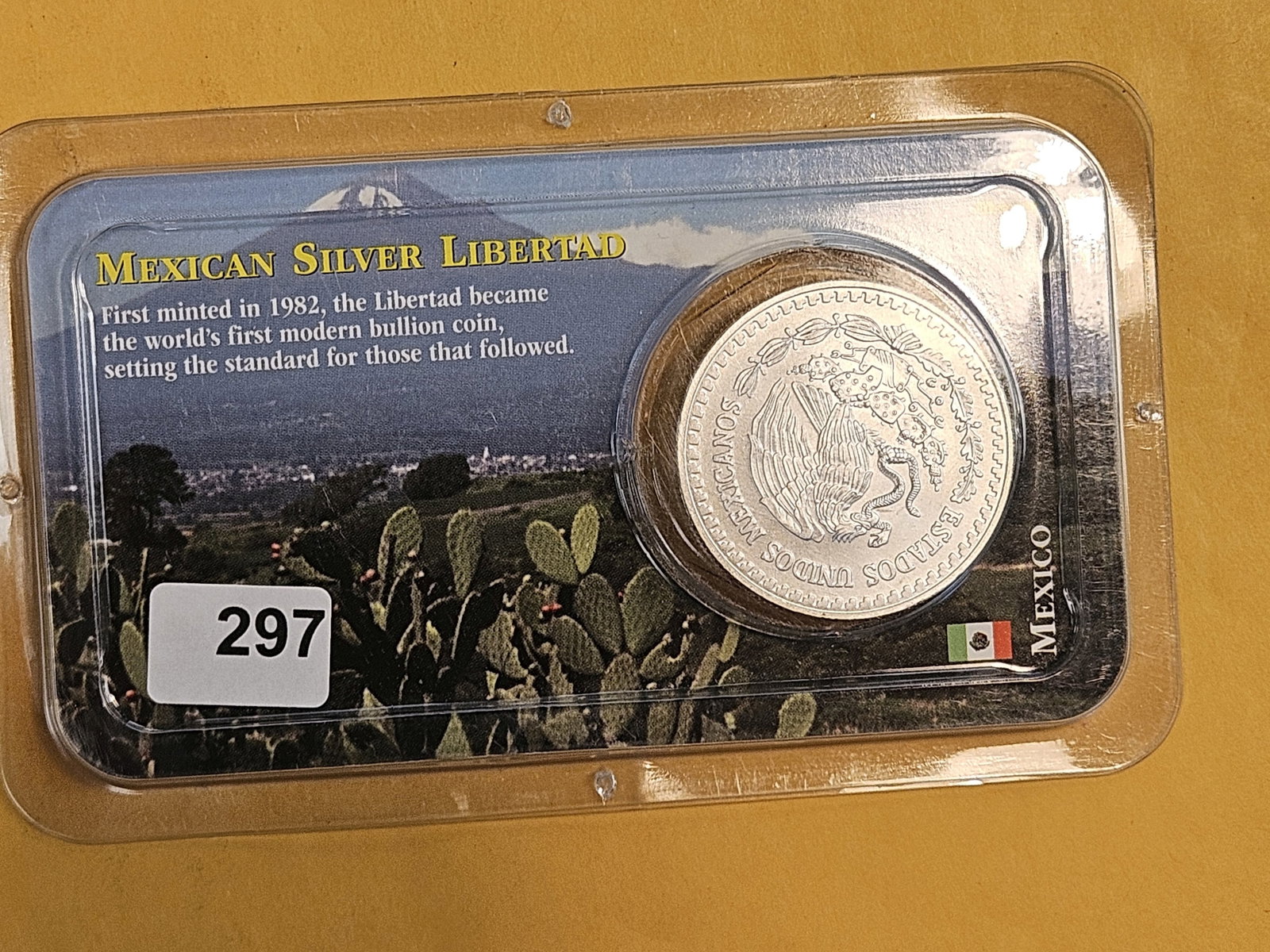 GEM Brilliant Uncirculated 1993 Mexico silver Onza - 3