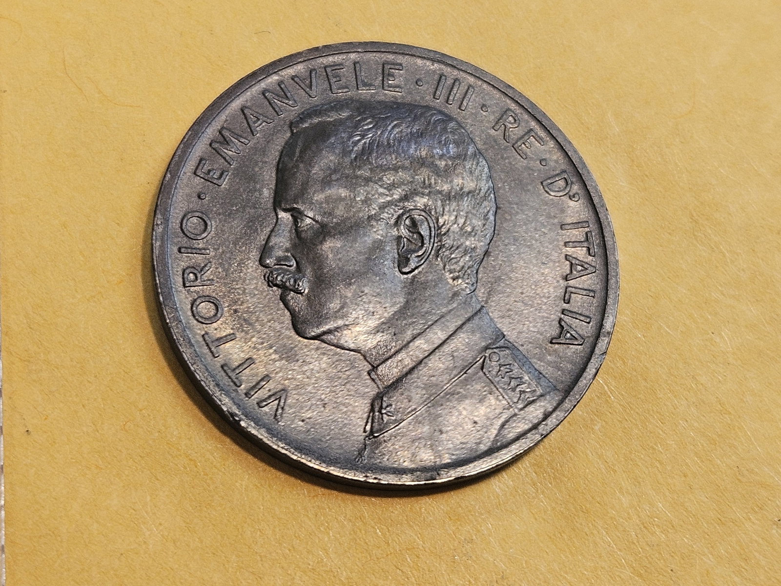 Brown Uncirculated 1909 Italy 5 cent - 4