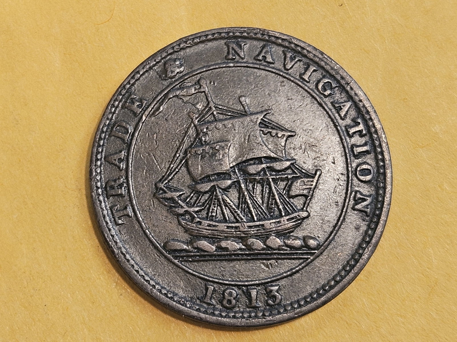 1813 Nova Scotia 1/2 penny (1 of 5)