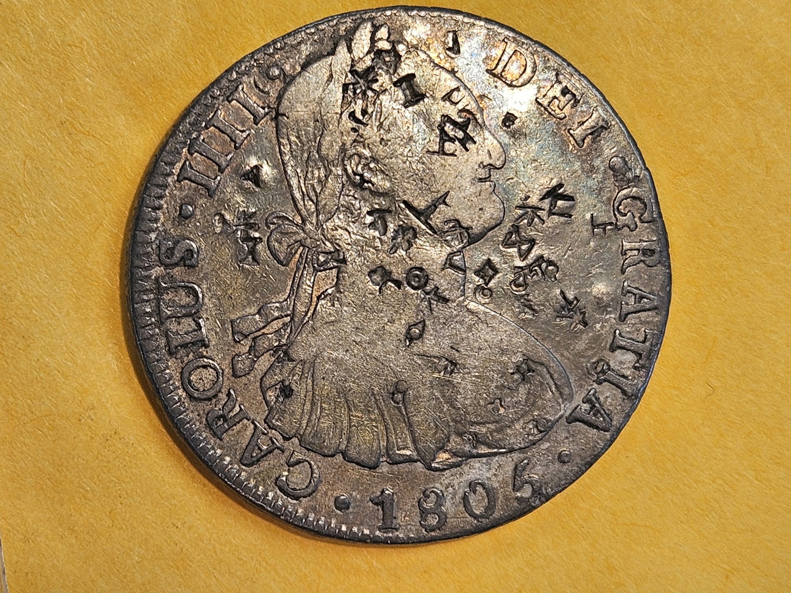 1805 PJ Bolivia silver 8 reals in Very Fine - details - 4