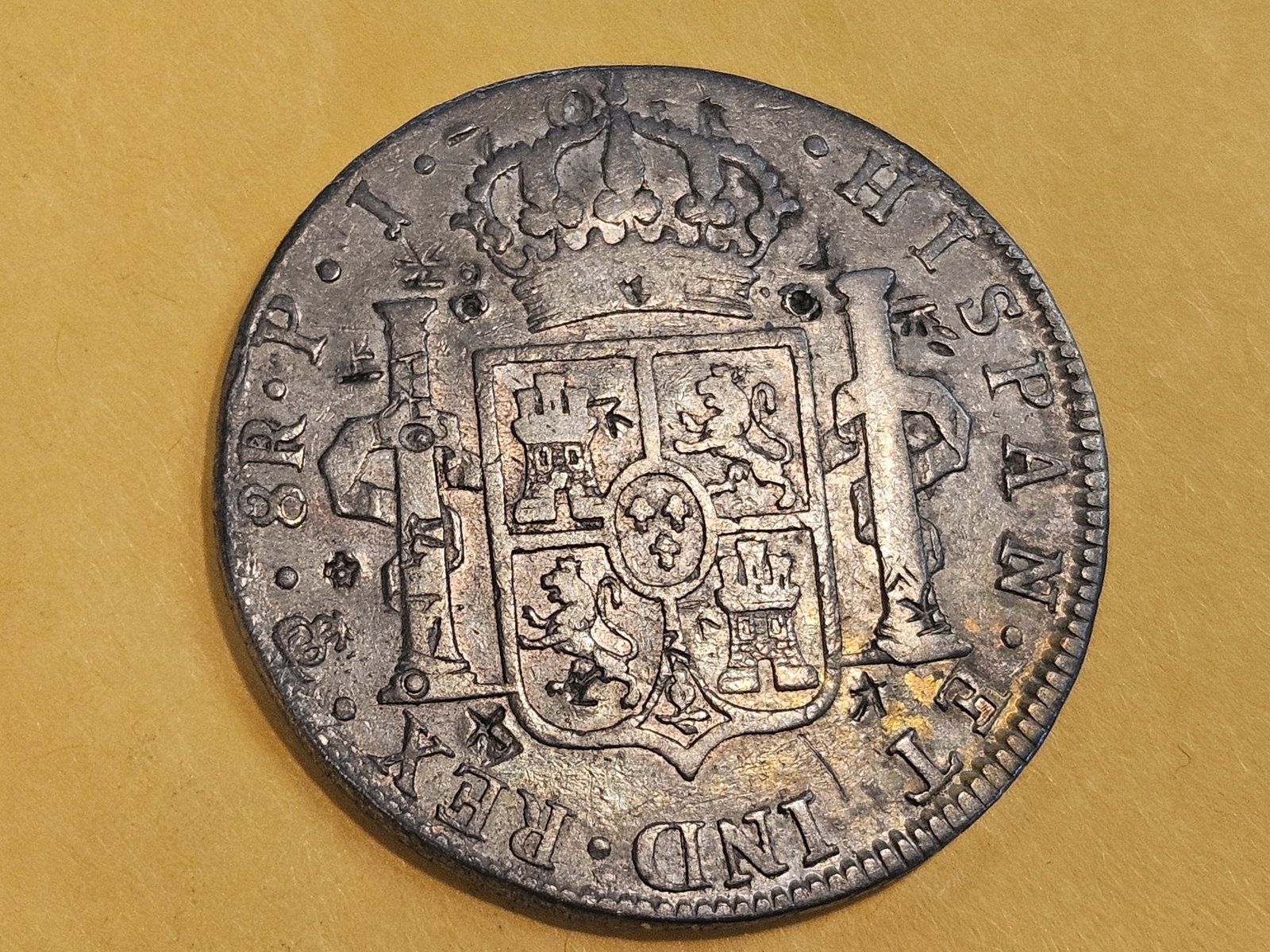 1805 PJ Bolivia silver 8 reals in Very Fine - details - 5