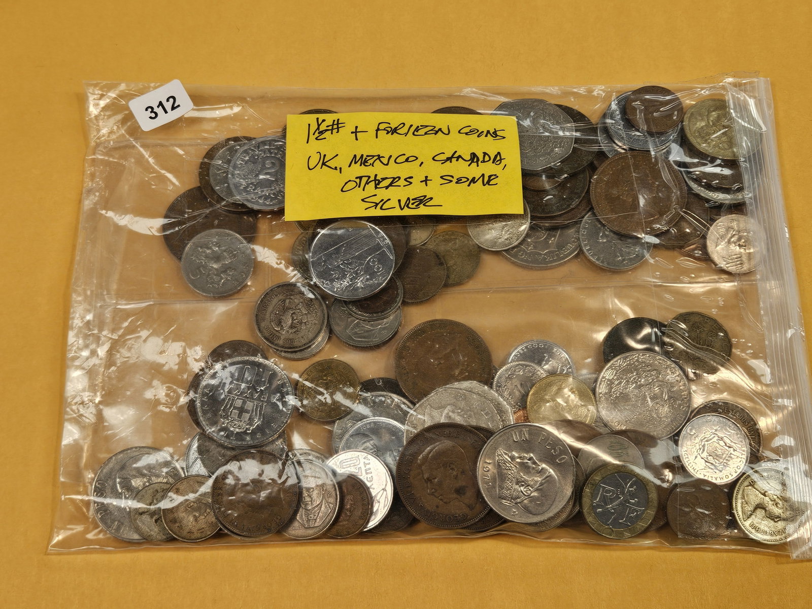 One and one-half pounds of mixed World coins - 2