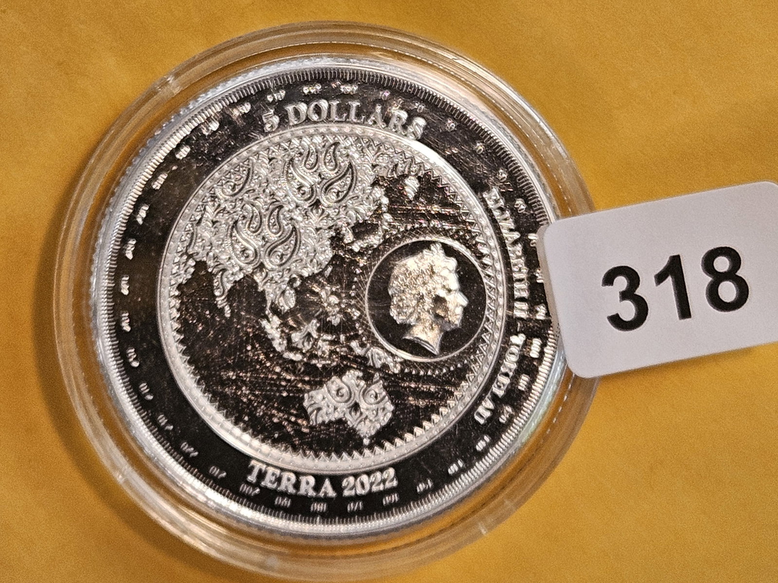 GEM 2022 Tokelau Silver 5 dollars: Cool piece!