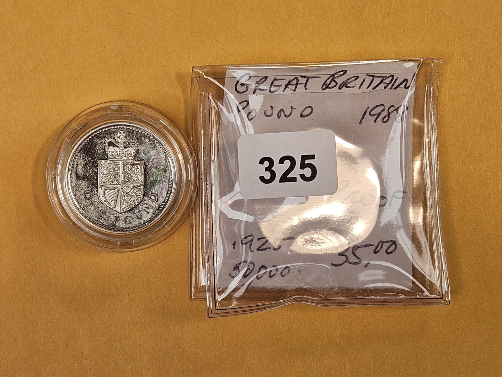 Two Silver GEM Proof Great Britain Proof One Pound Coins - 5