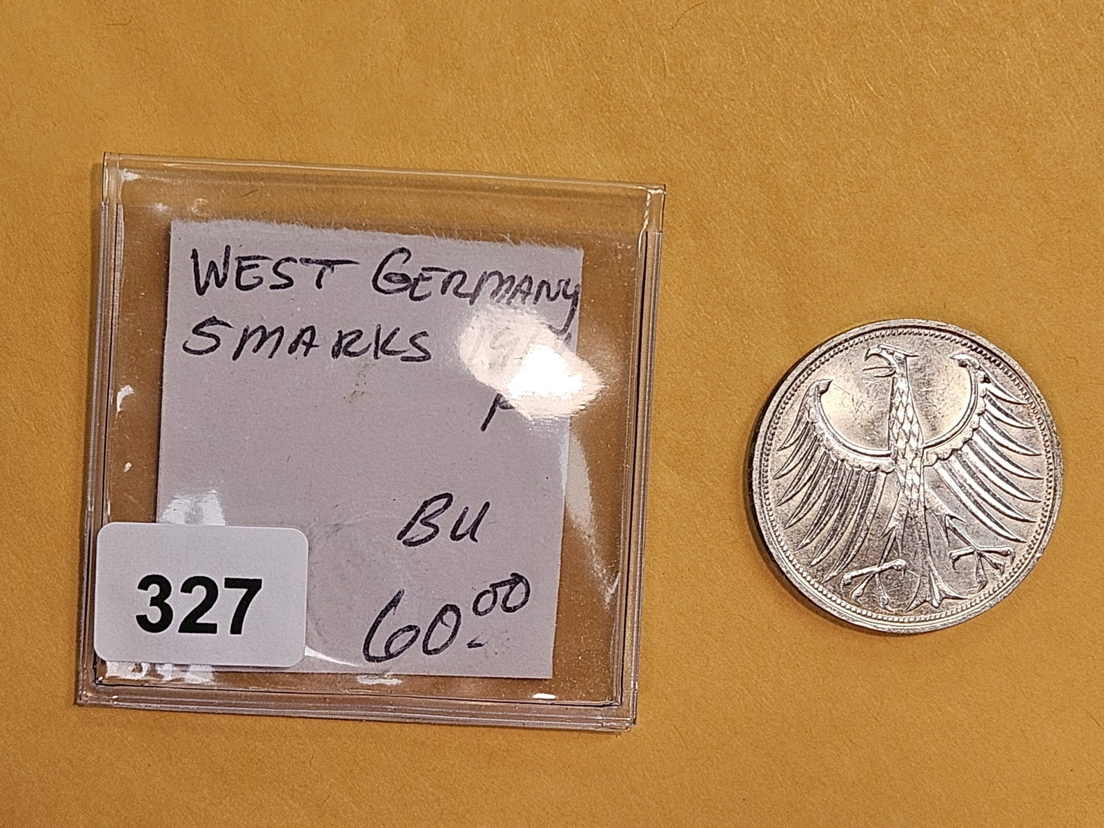 Very Choice Brilliant Uncirculated silver 1964 West German coin - 2