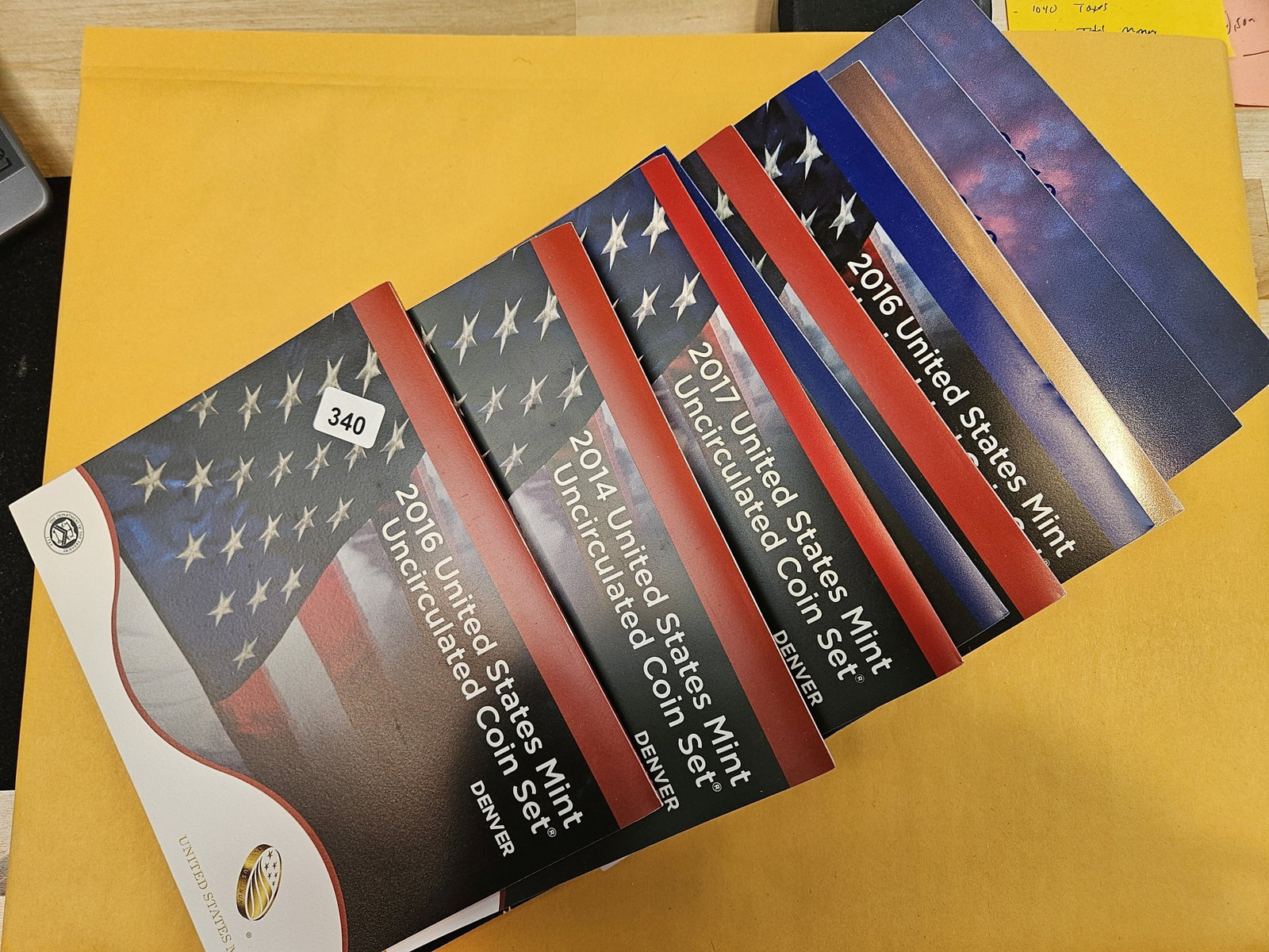 Ten US Mint Sets: In original packs but no outer boxes