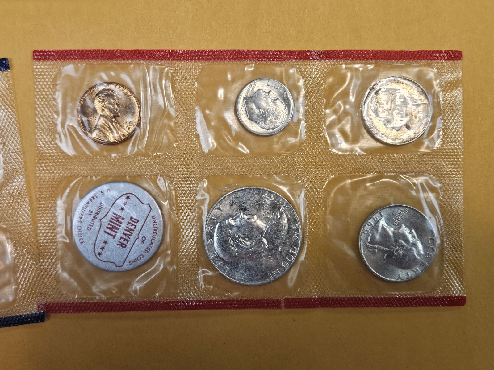 VARIETY! GEM Brilliant Uncirculated 1960 US Silver Mint Set - 2
