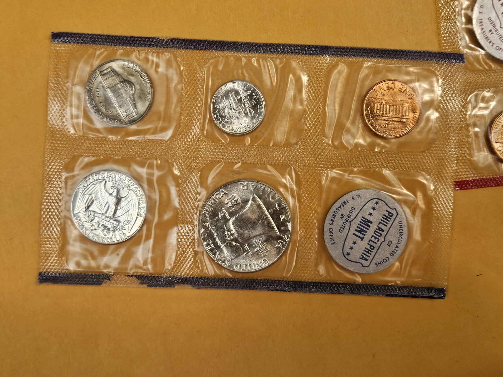 VARIETY! GEM Brilliant Uncirculated 1960 US Silver Mint Set - 5