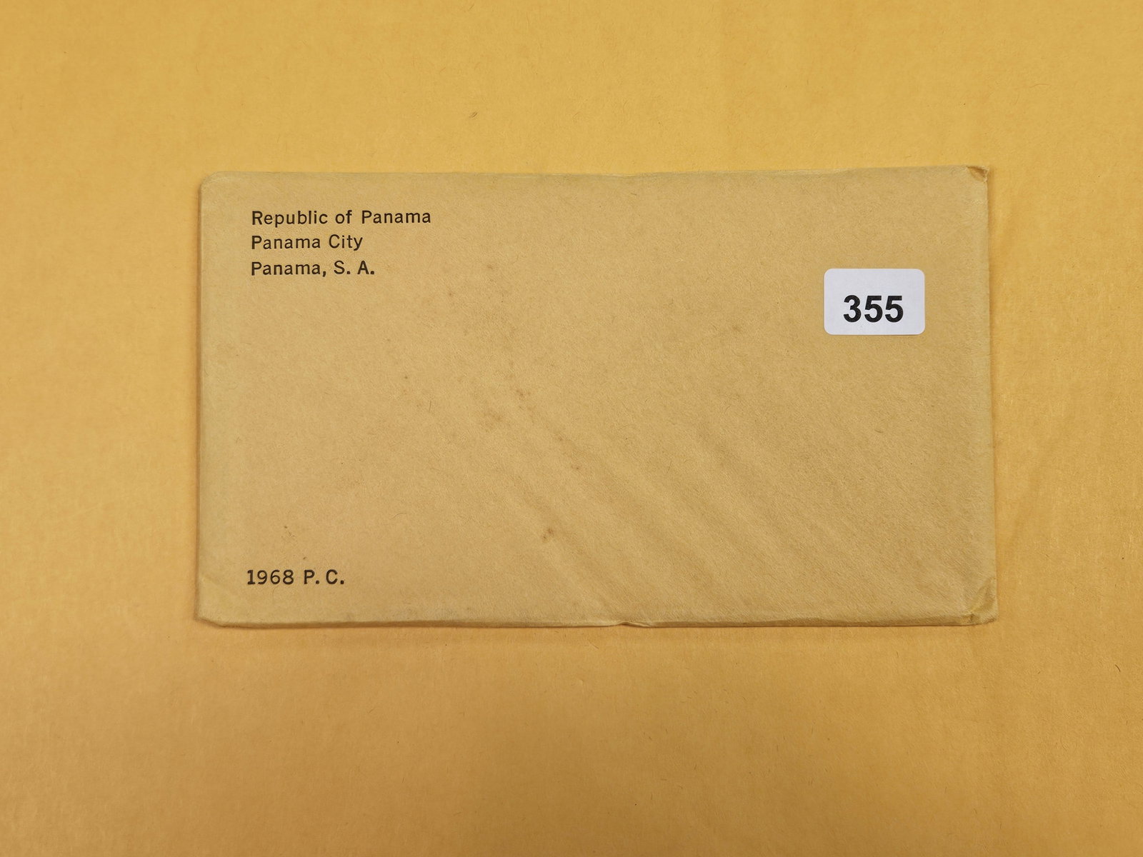 SEALED 1968 Panama Silver Proof Set: Unopened by us or dealer