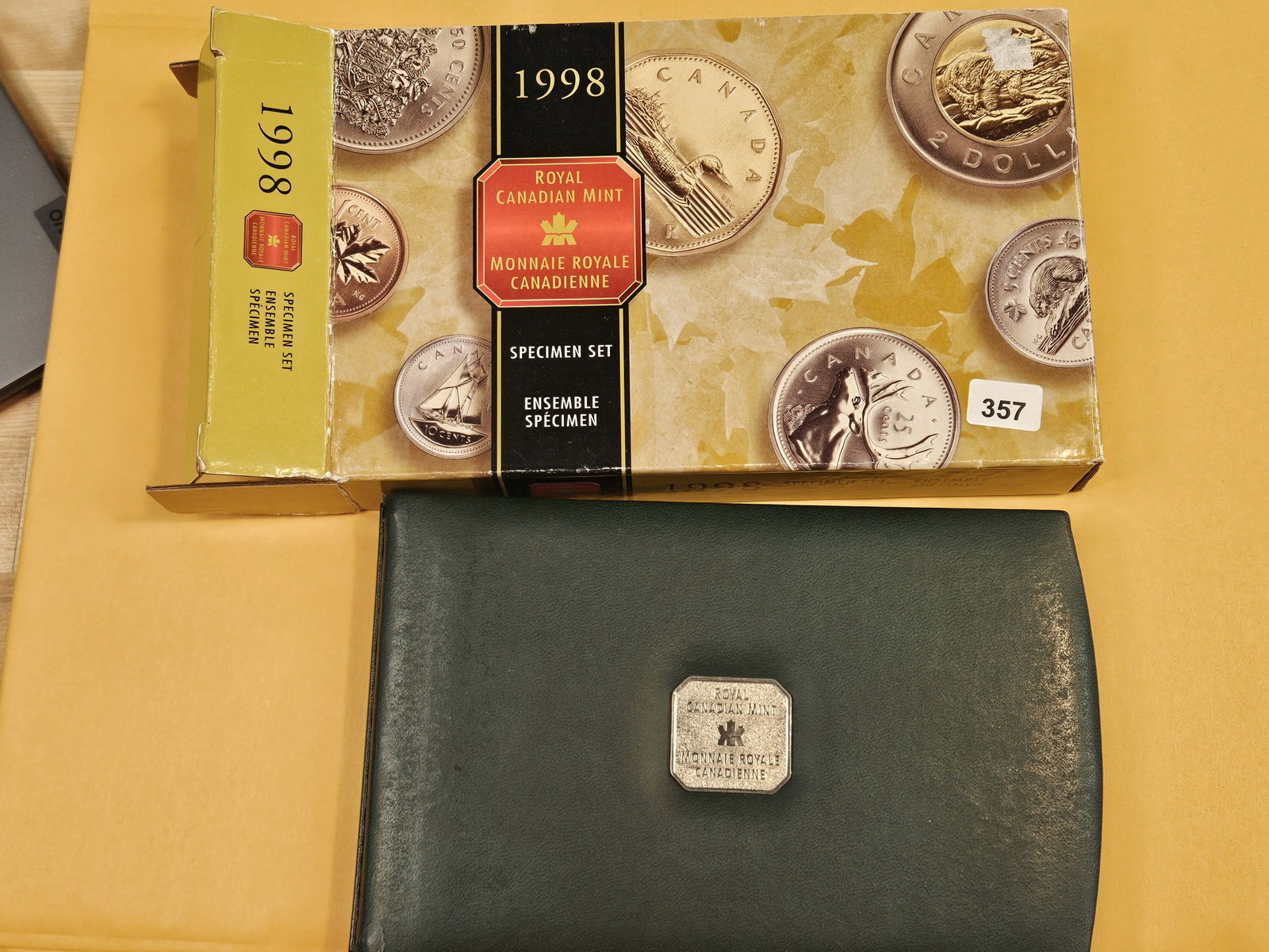 1998 Canada Specimen Set: In original government packaging with certificate of authenticity