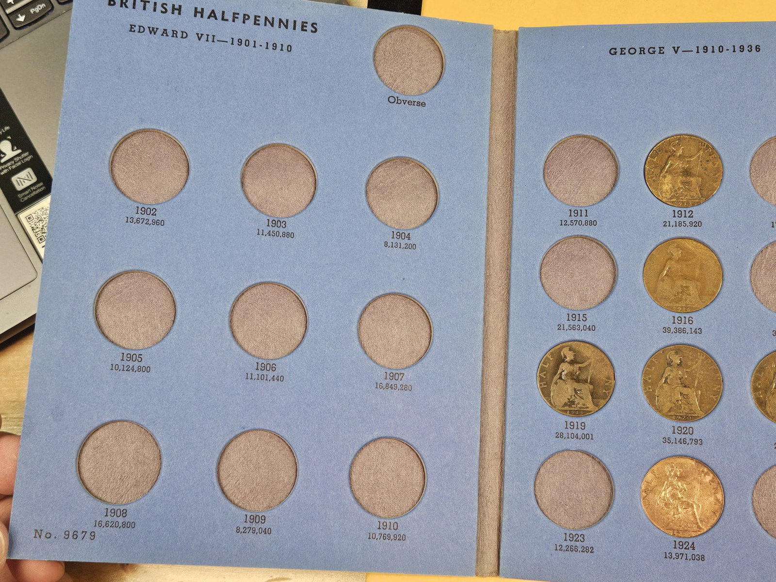 Two Whitman Great Britain Half-penny albums - 2