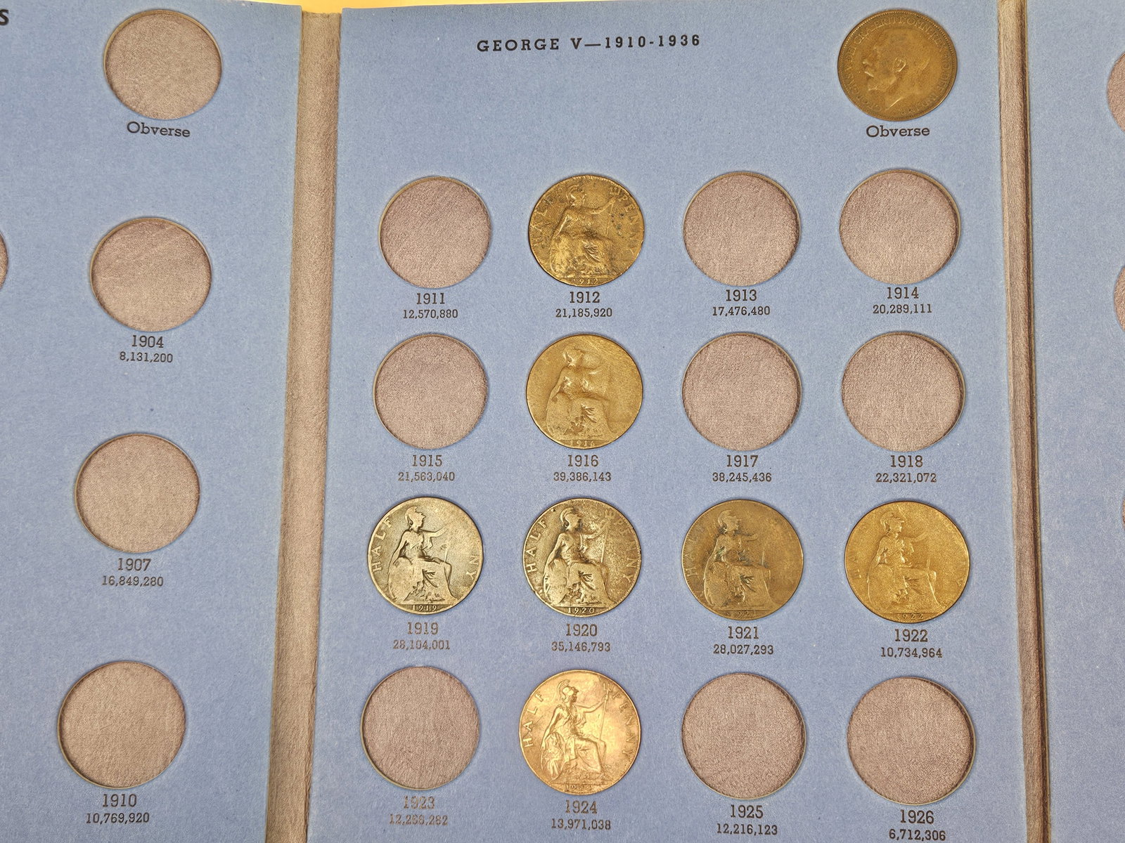 Two Whitman Great Britain Half-penny albums - 3