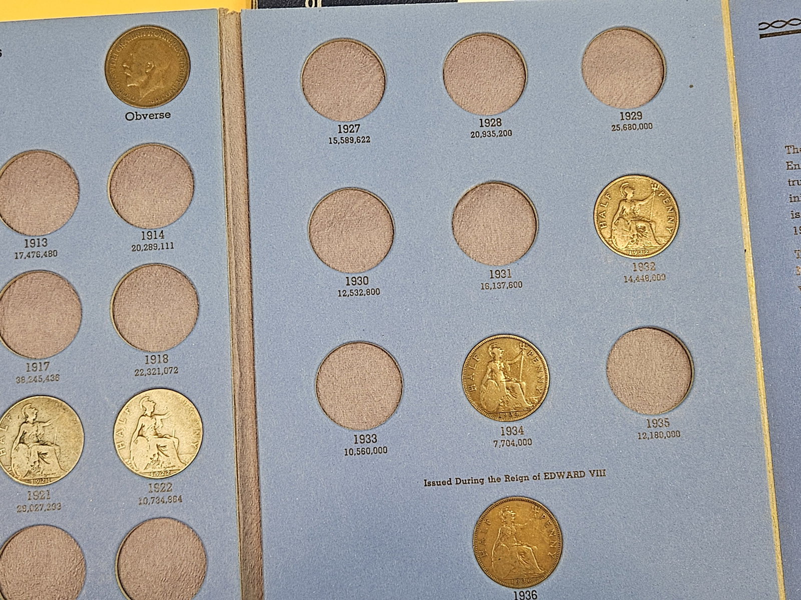 Two Whitman Great Britain Half-penny albums - 4
