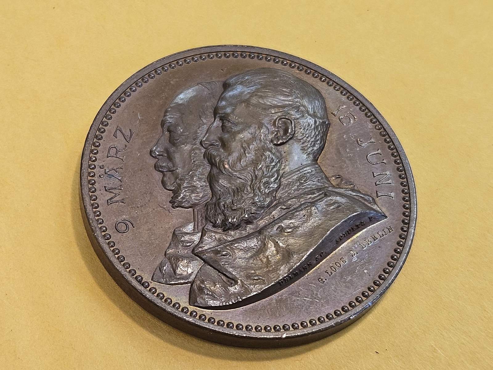 ** GEM PROOFLIKE ** 1888 German medal - 10