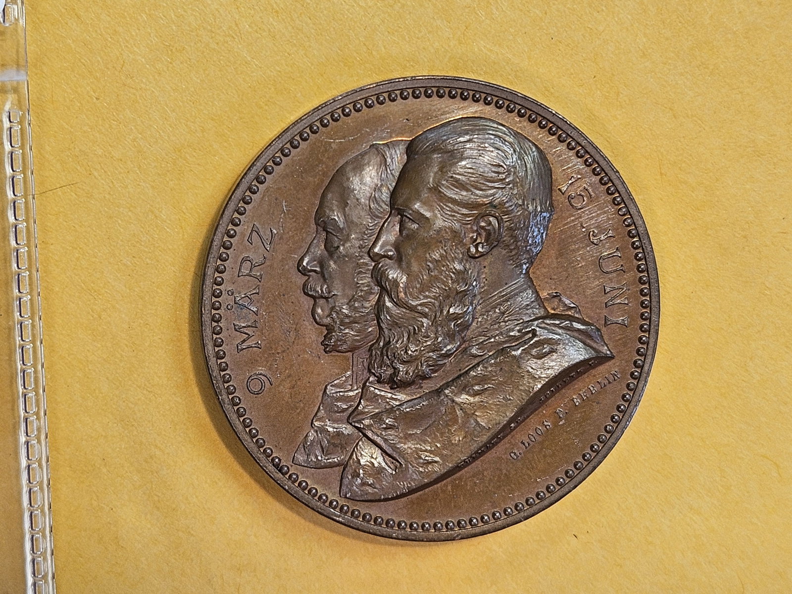 ** GEM PROOFLIKE ** 1888 German medal - 17