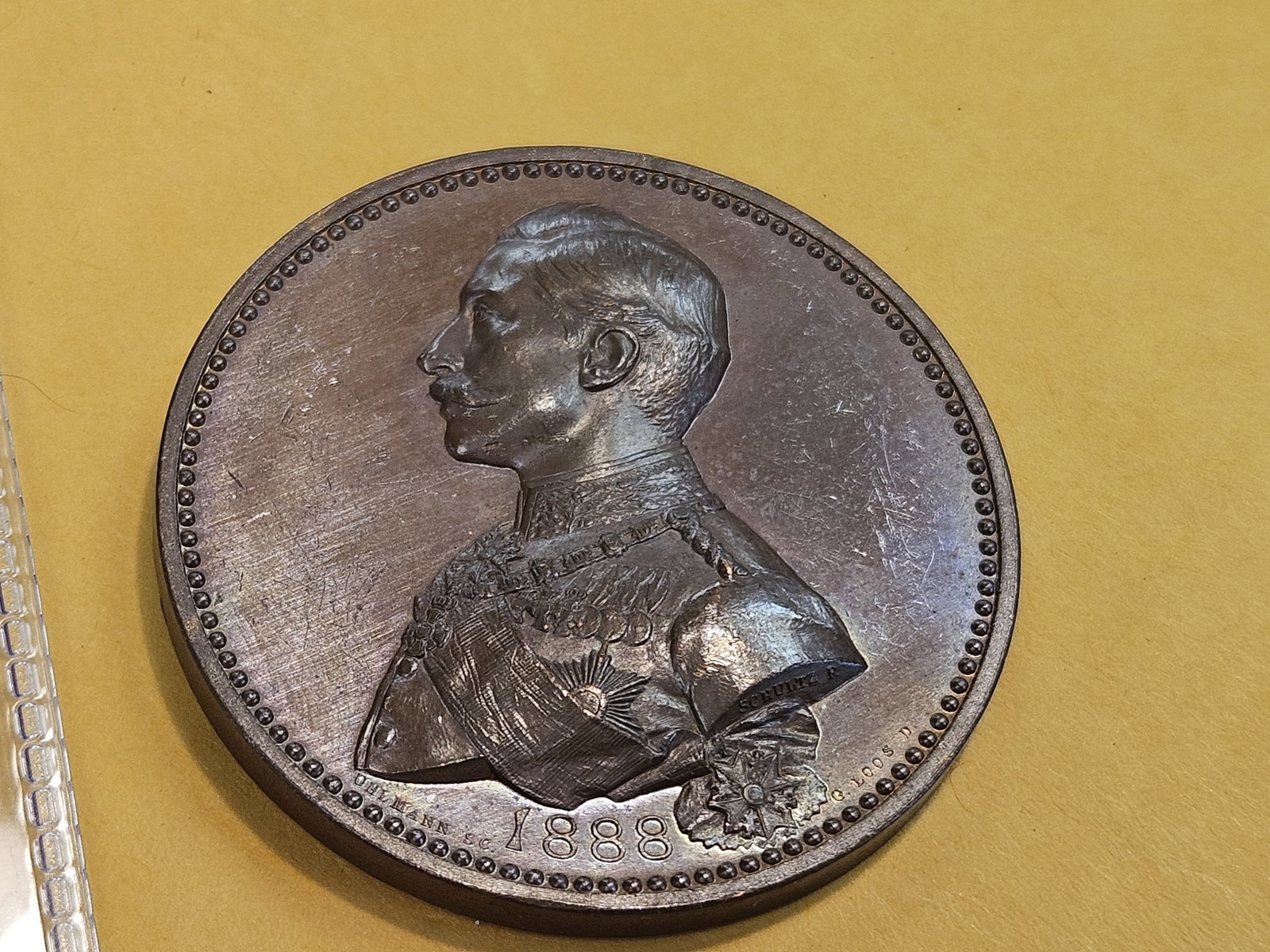 ** GEM PROOFLIKE ** 1888 German medal - 3