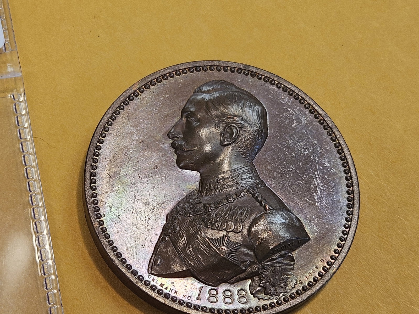 ** GEM PROOFLIKE ** 1888 German medal - 4