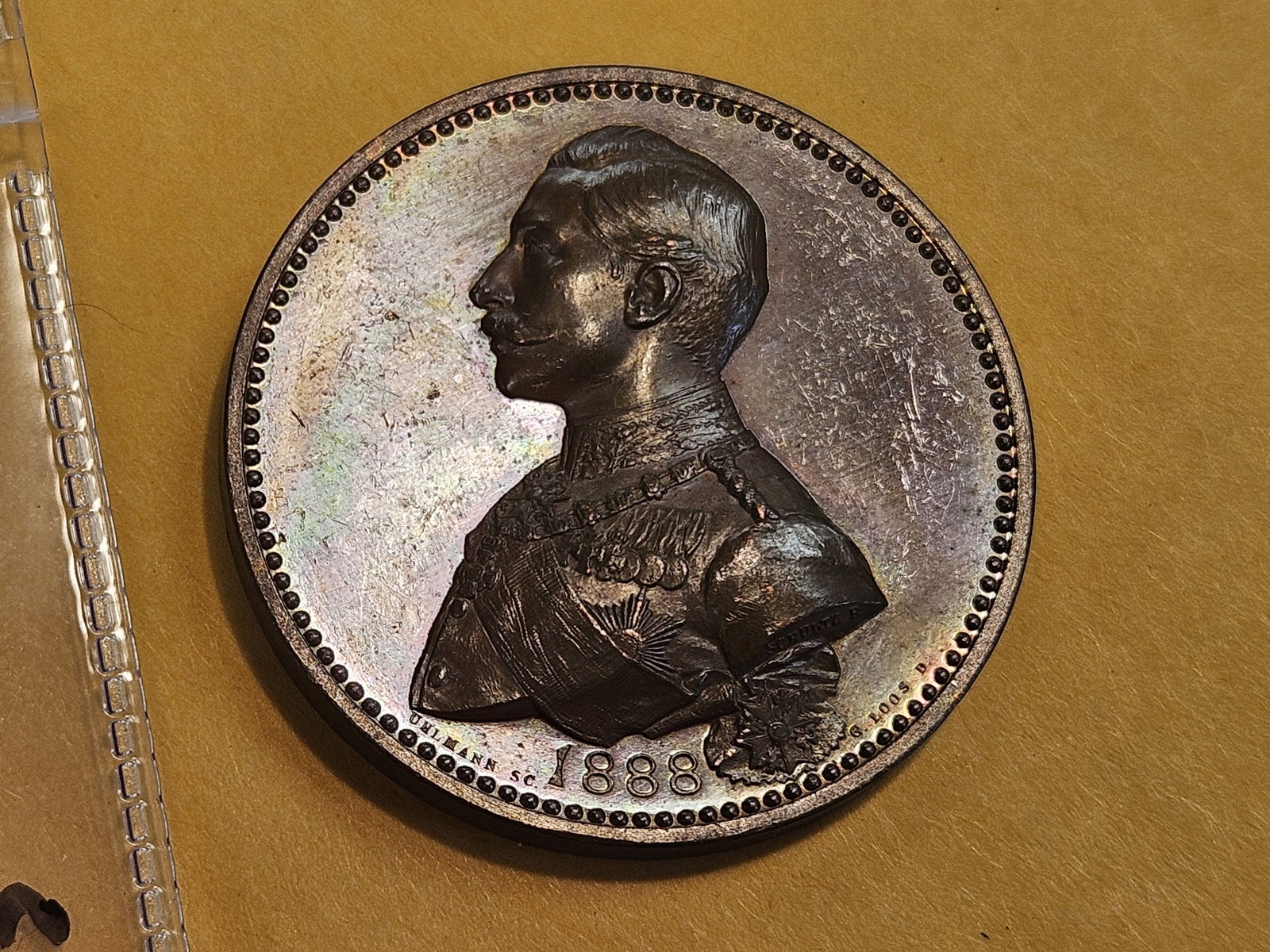 ** GEM PROOFLIKE ** 1888 German medal - 5