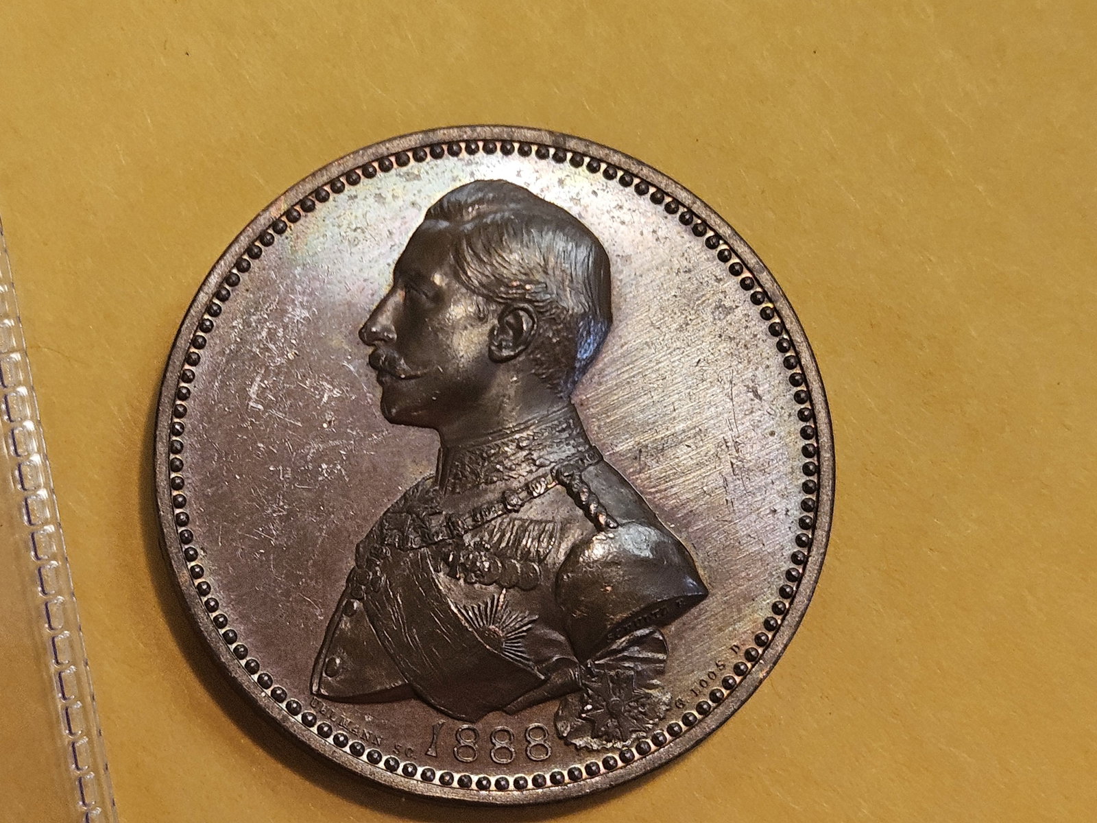 ** GEM PROOFLIKE ** 1888 German medal - 8