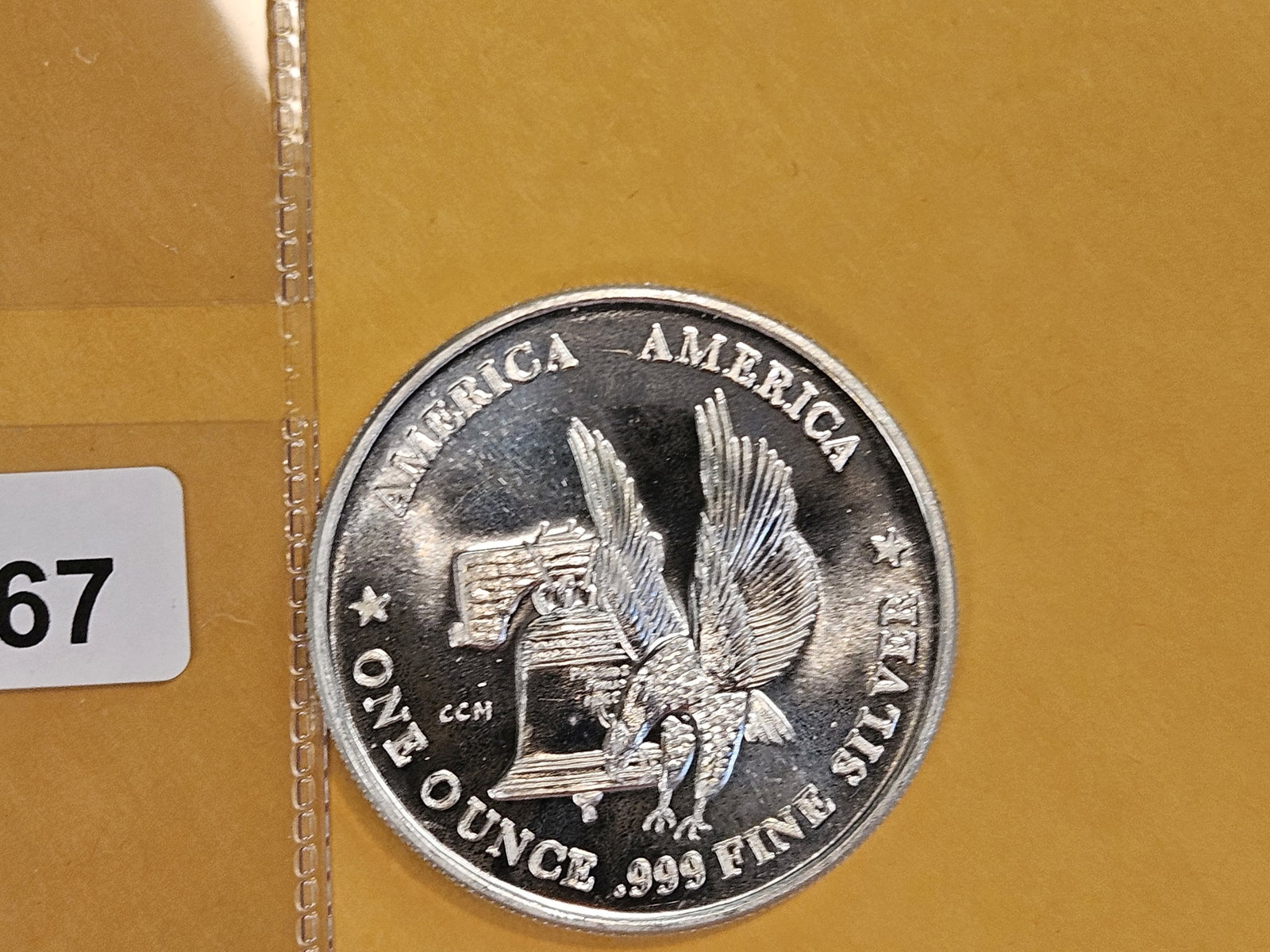 One Troy ounce .999 fine silver art round - 2