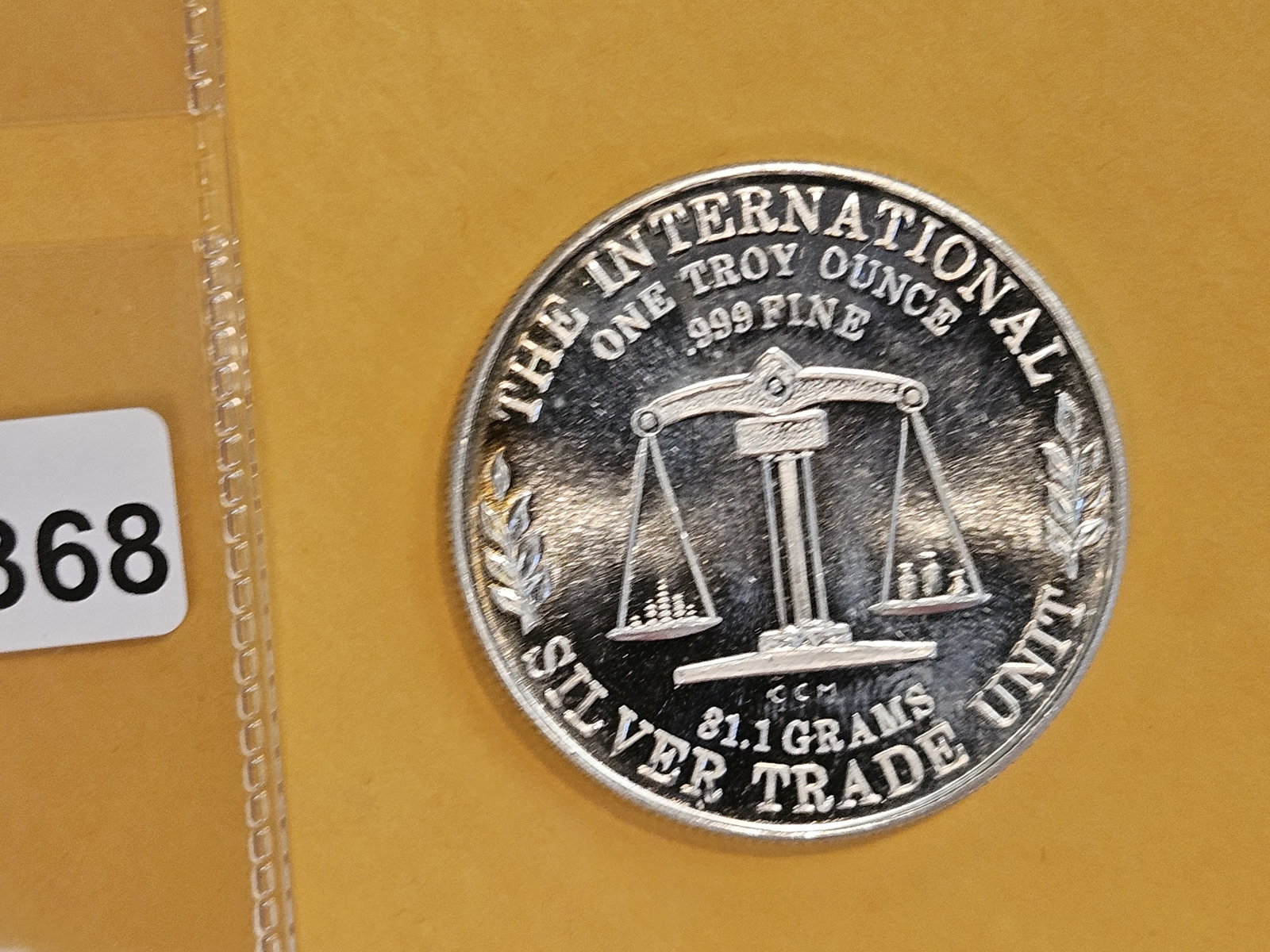 One Troy ounce .999 fine silver art round - 2