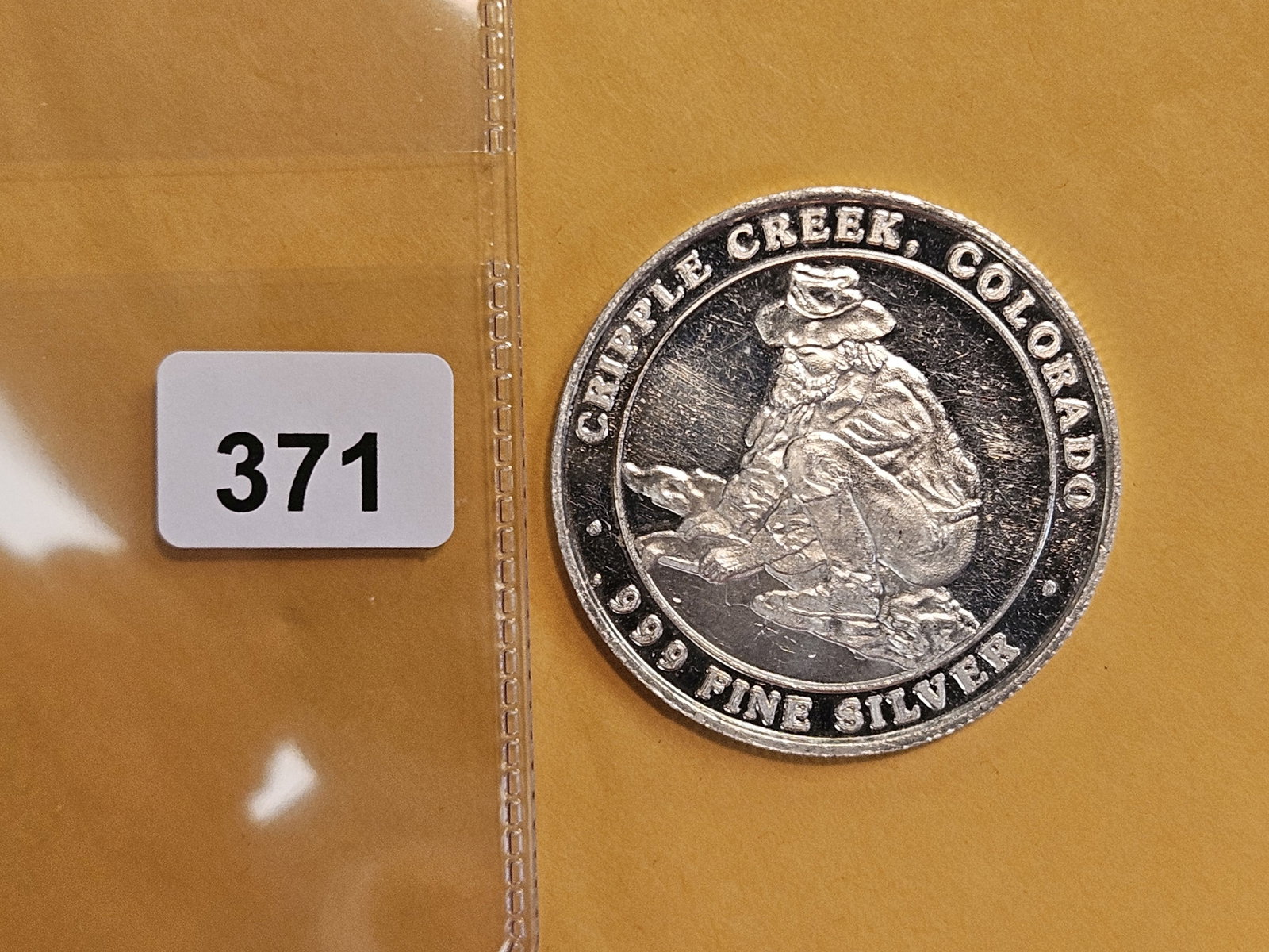 One Troy ounce .999 fine silver art round (1 of 2)