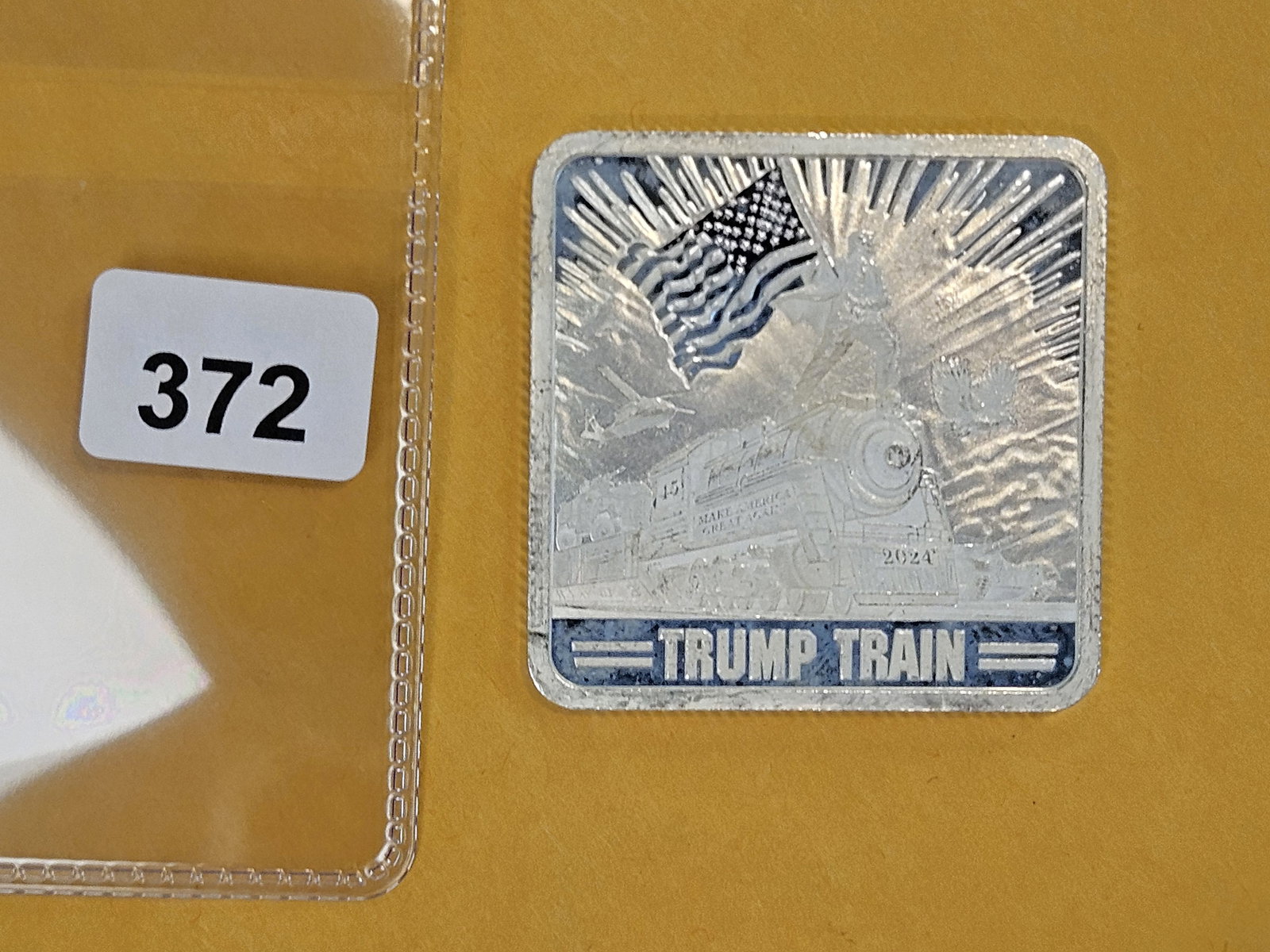 One Troy ounce .999 fine silver art square - 2