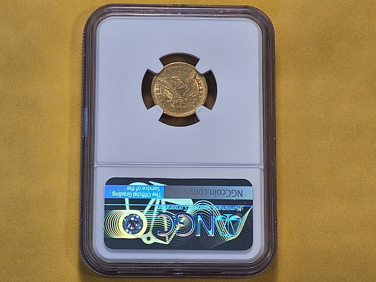 GOLD! NGC 1856 Liberty Head $2.5 Gold in About Uncirculated -details - 3