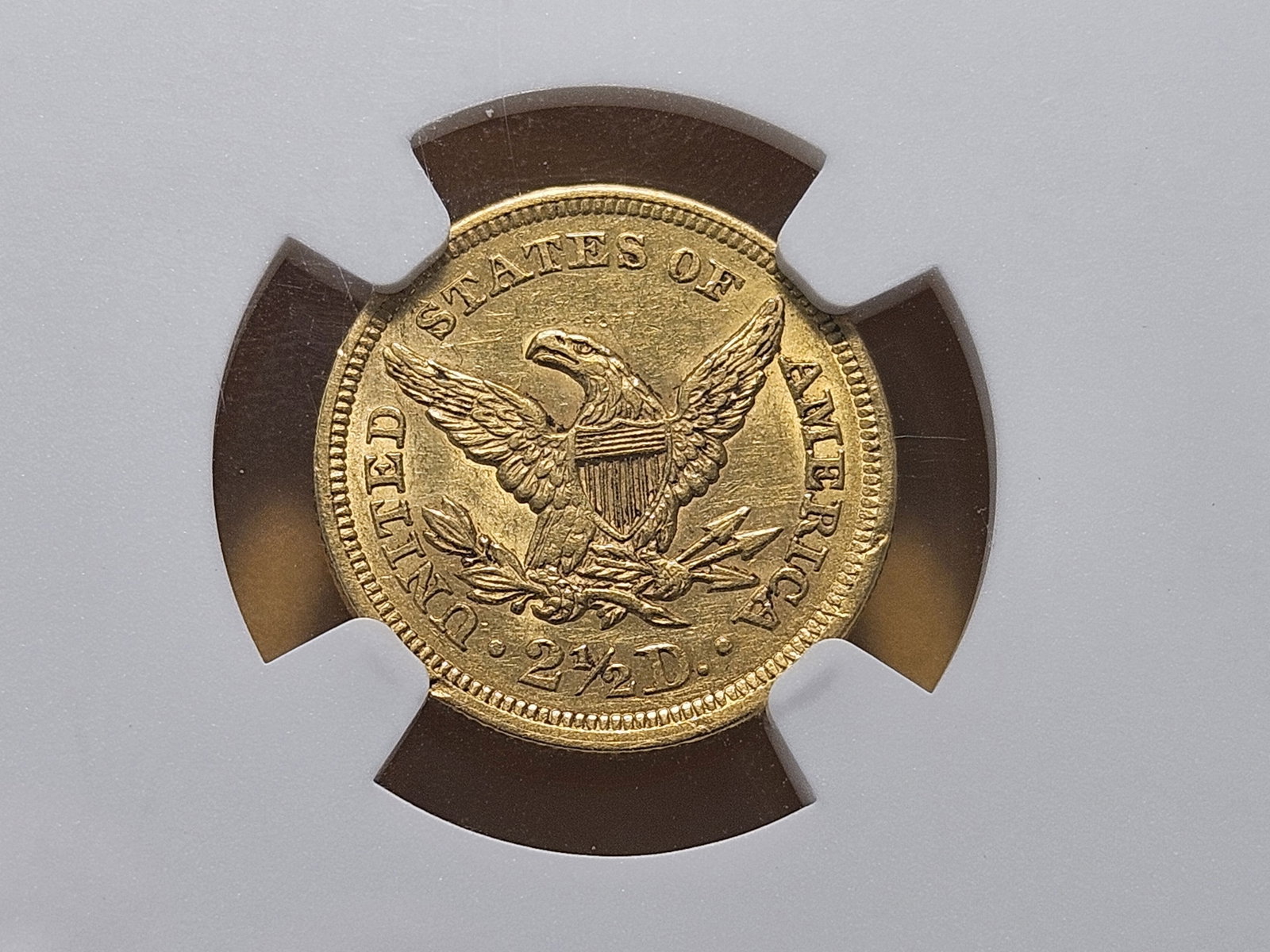 GOLD! NGC 1856 Liberty Head $2.5 Gold in About Uncirculated -details - 4