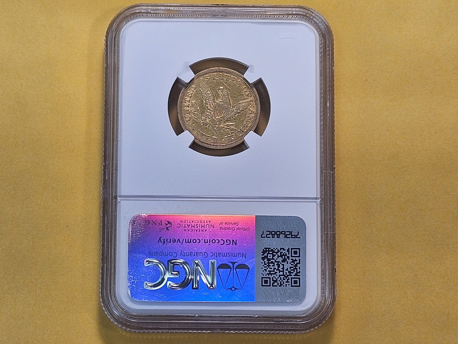 GOLD! NGC 1852 Liberty Head $5 Gold in Extra Fine -details - 3