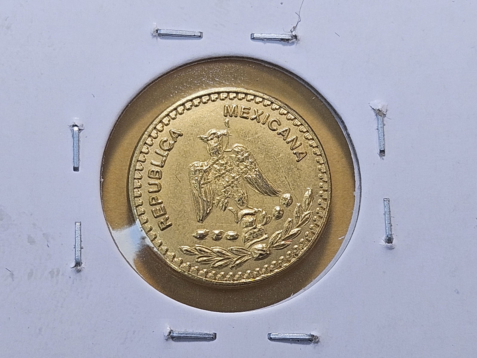 GOLD! Undated Gold Mexican Wedding Coin - 4