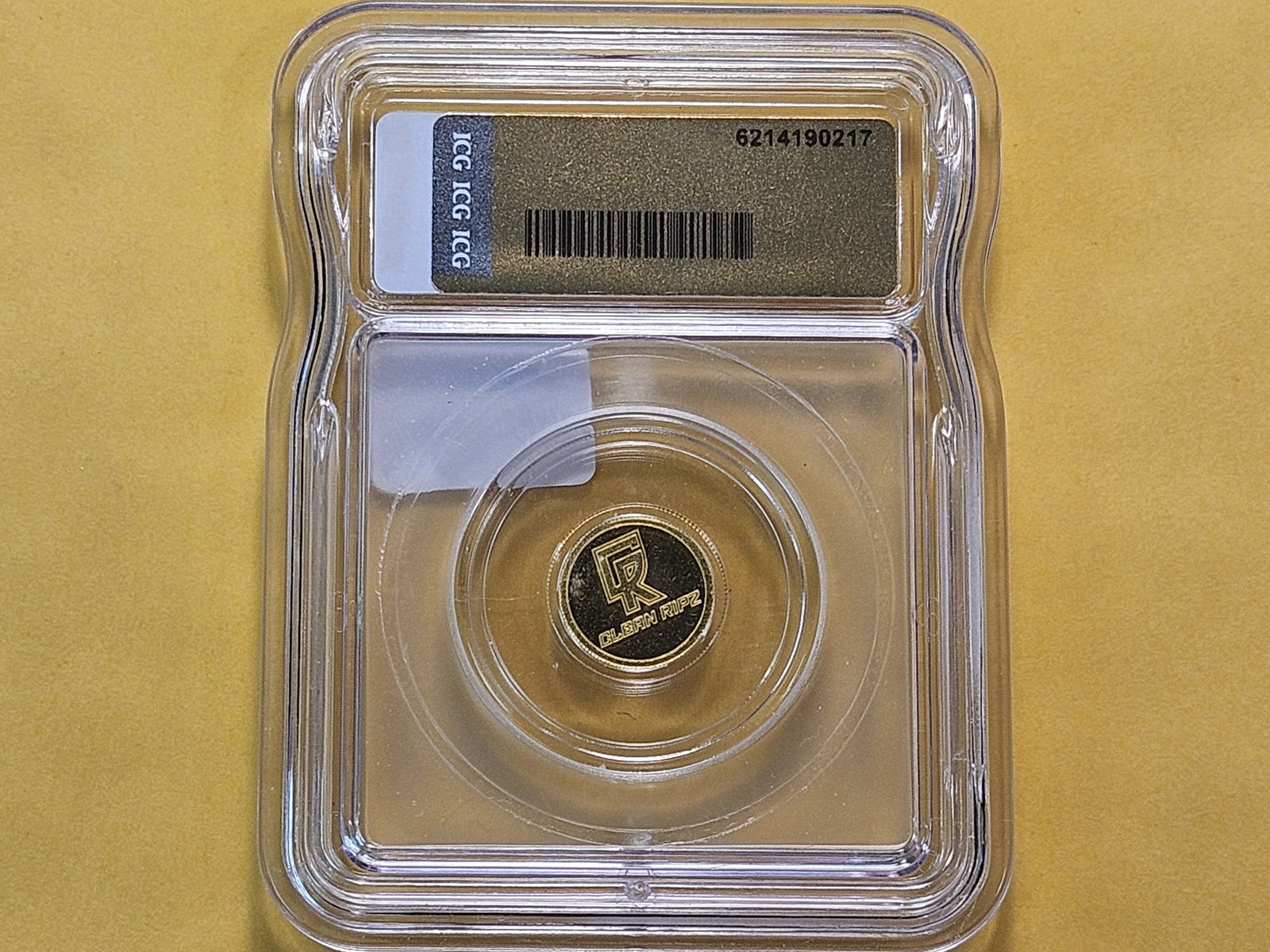 GOLD! PERFECT! ICG One Gram .999 Fine Gold Round in Mint State 70 Proof Like - 3