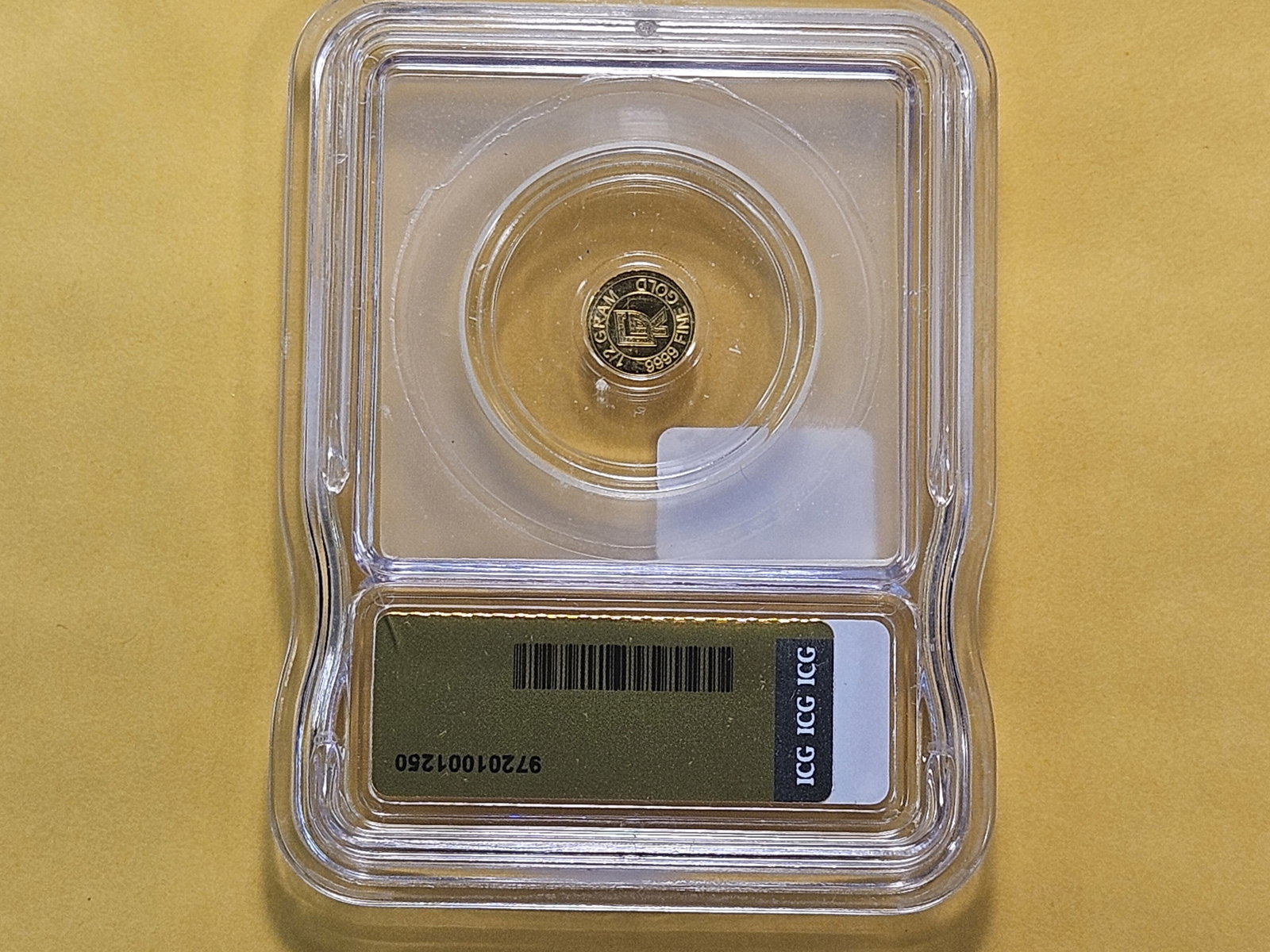 GOLD! PERFECT! ICG Half Gram .999 Fine Gold Round in Mint State 70 Proof Like - 3
