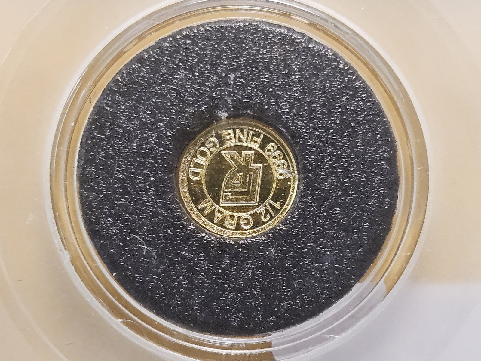 GOLD! ICG Half Gram .999 Fine Gold Round in Brilliant Uncirculated Proof Like - 4