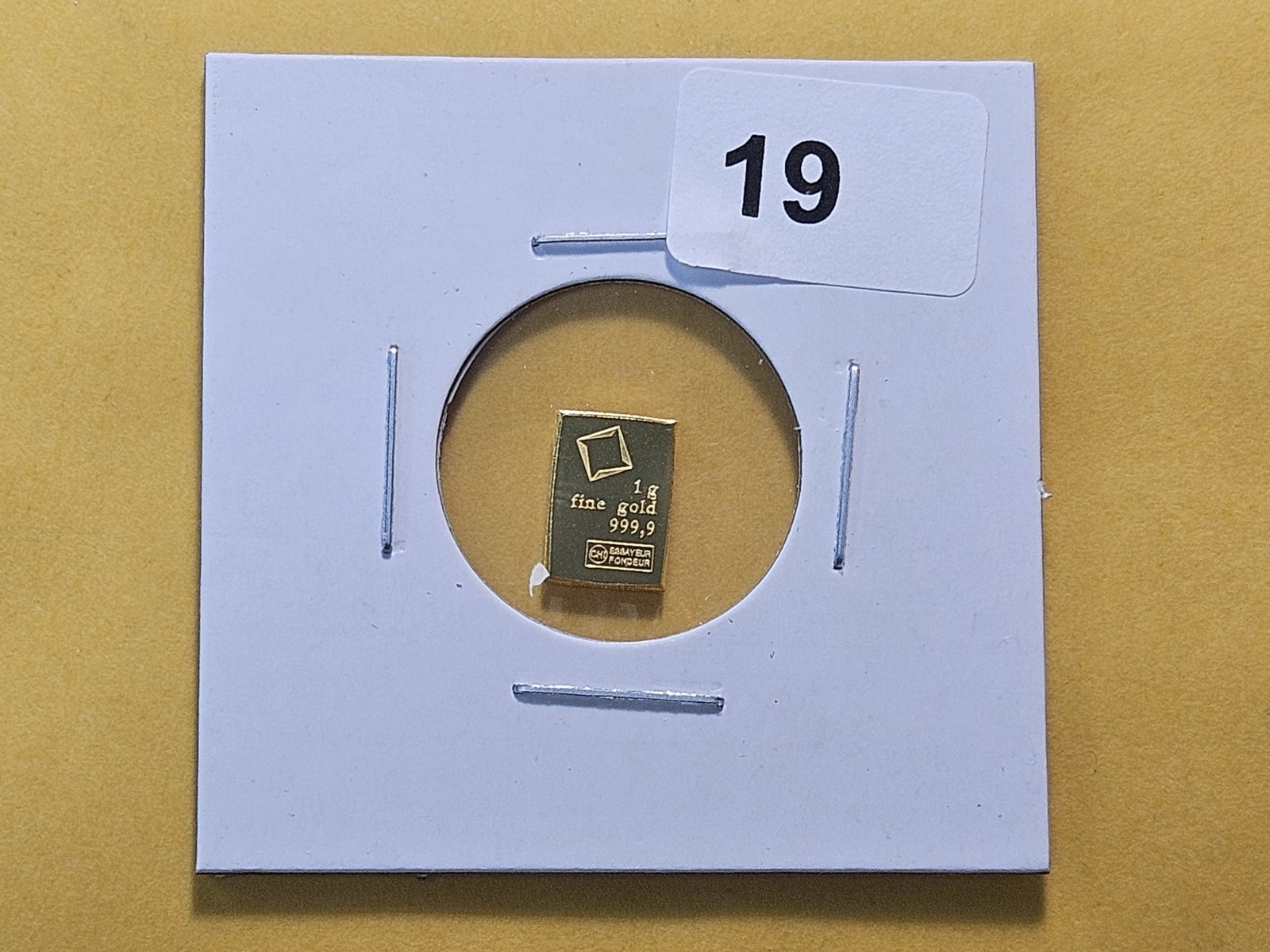 GOLD! Valcambi Suisse One Gram .999 Fine Gold Bar - 2