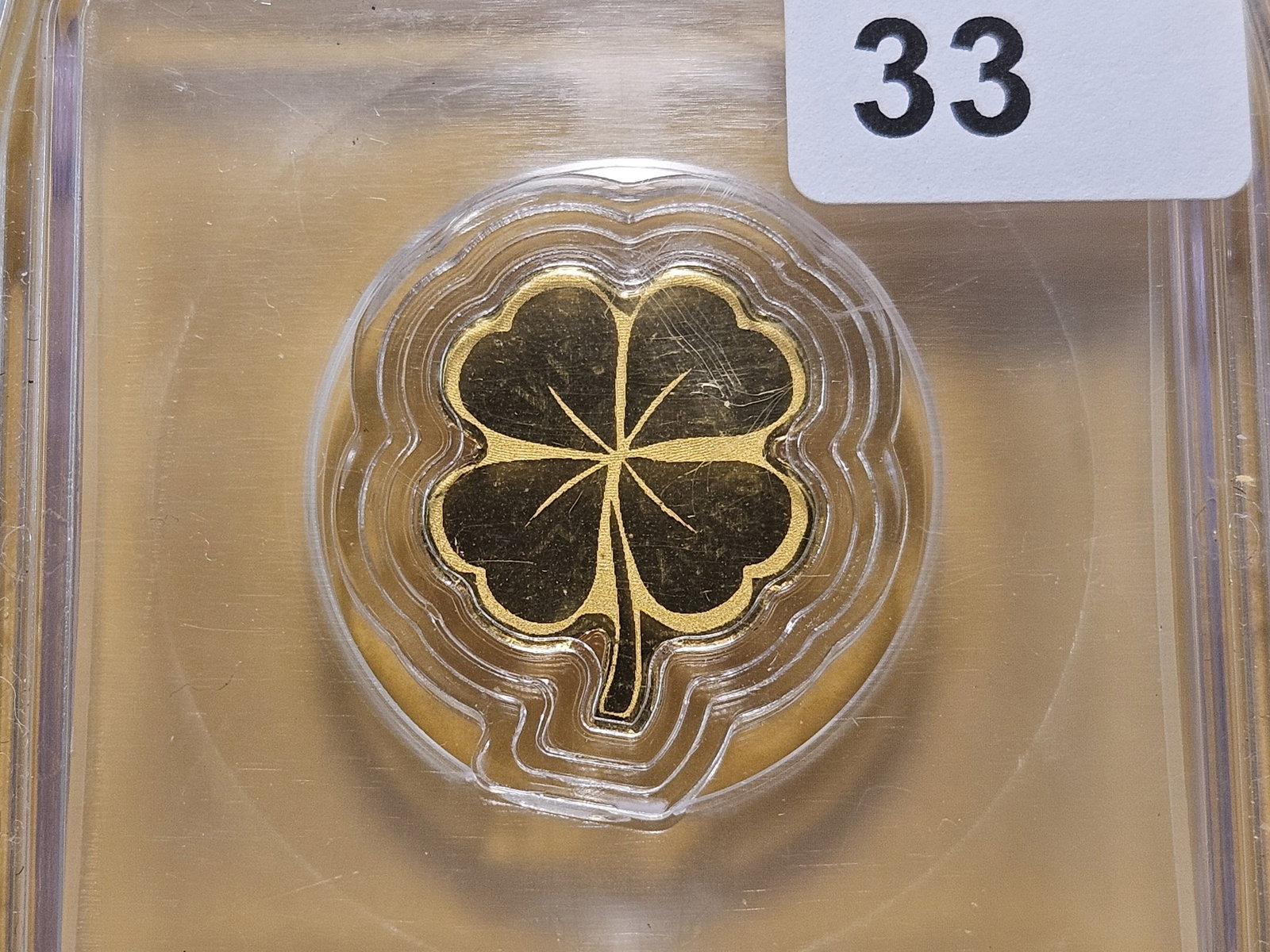 GOLD! PERFECT! ICG Gold Lucky Clover in MS70: Perfect Grade!